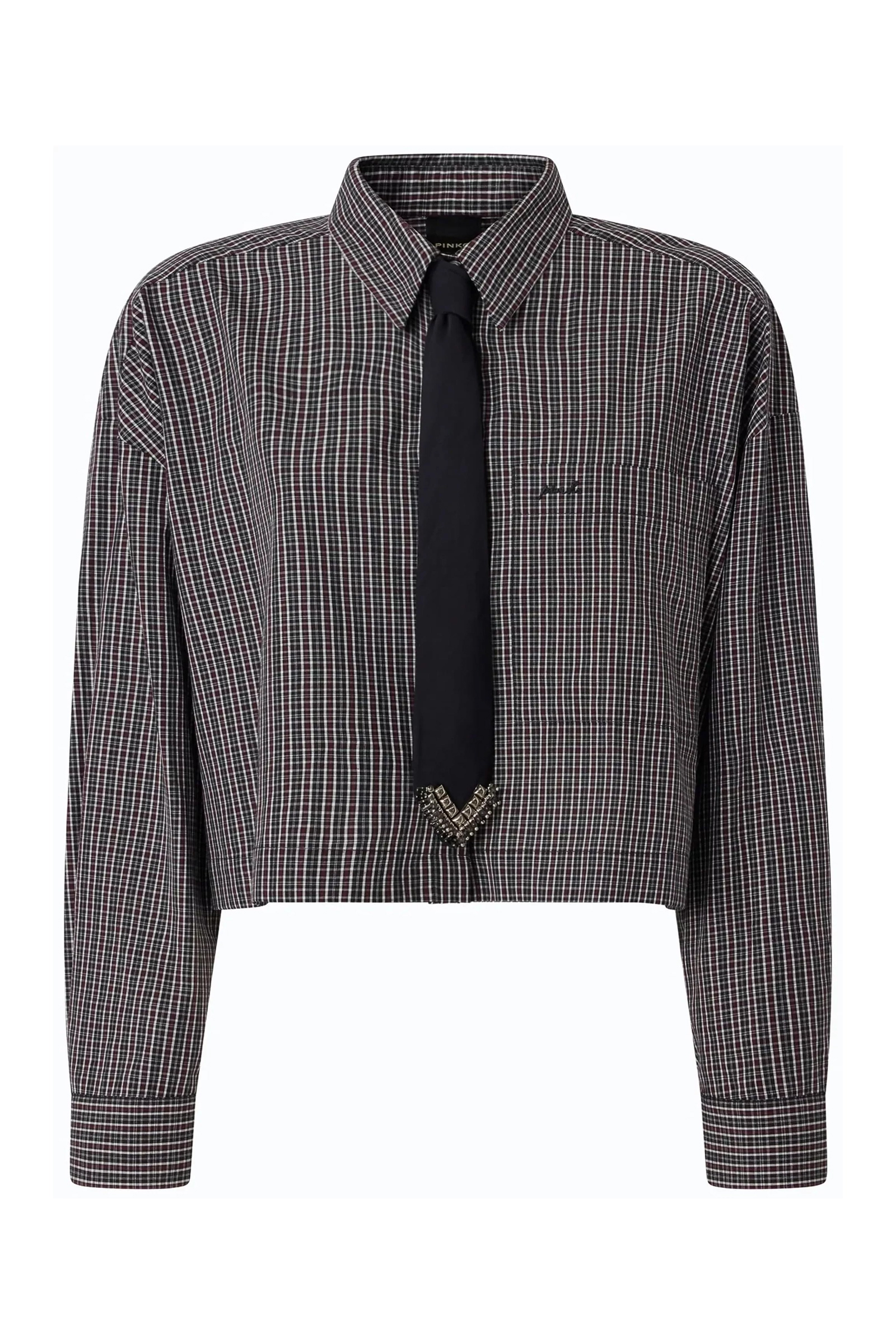 Dames blouse lange mouw zwart