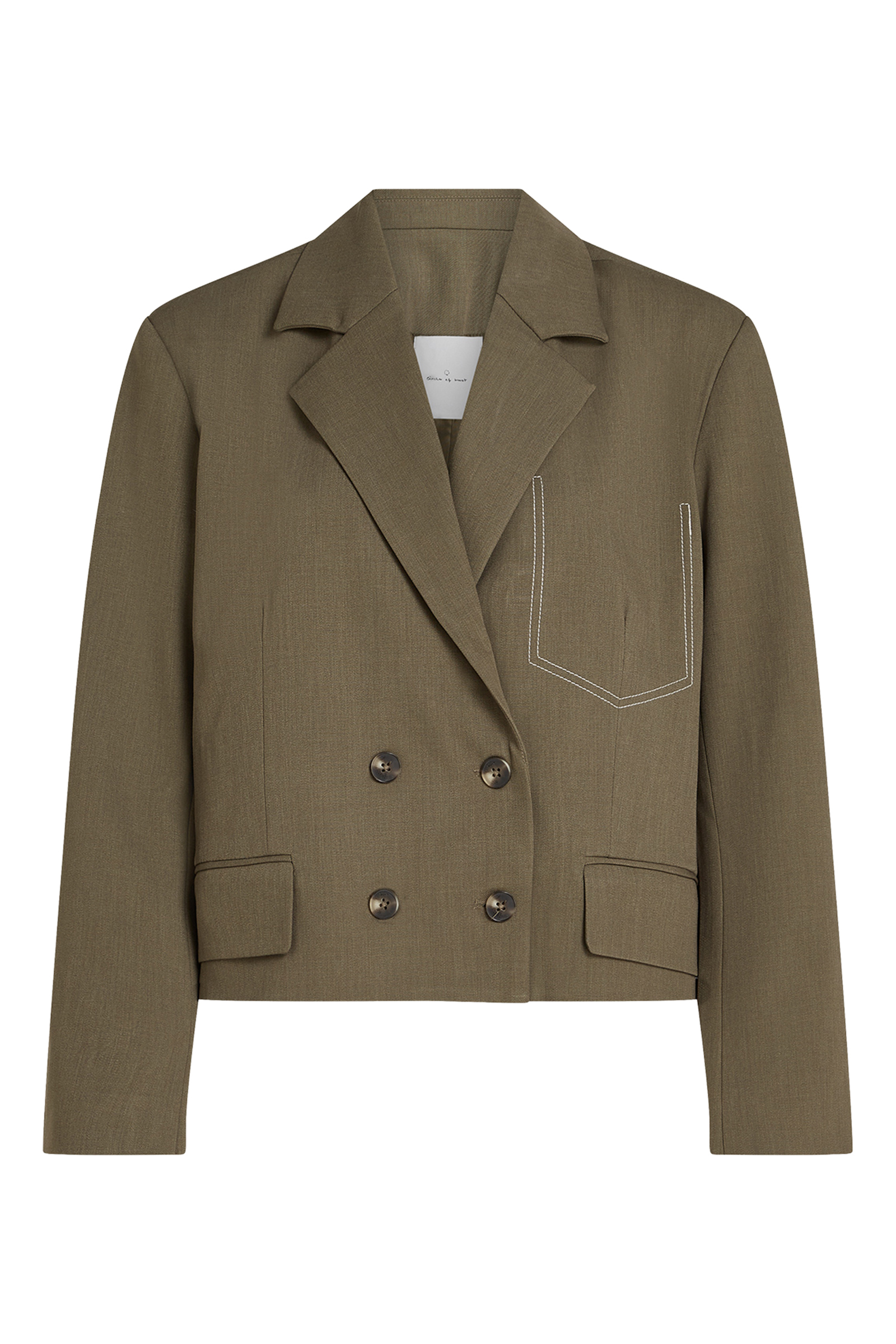 Dames blazer bruin