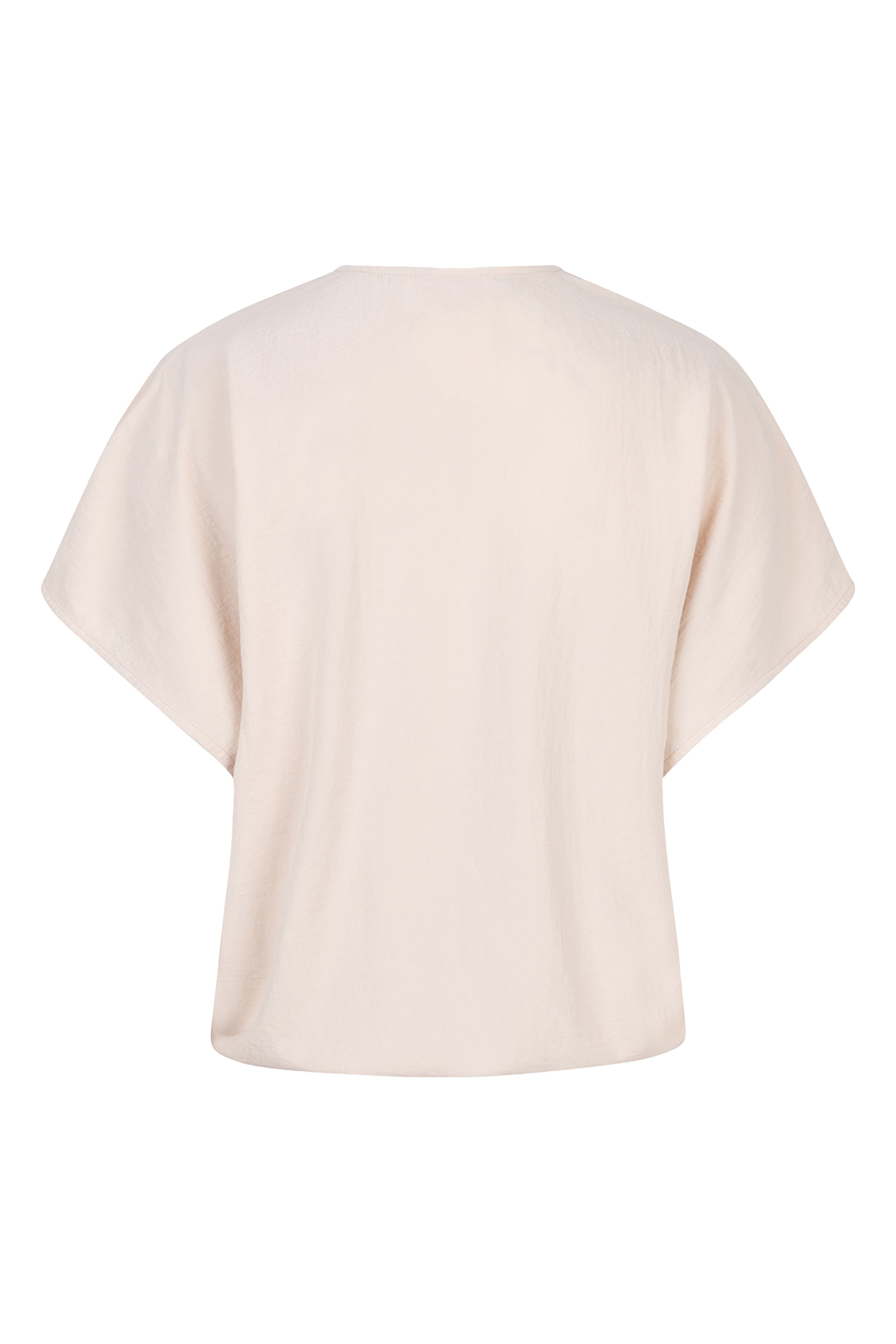 Esqualo Top overlap crinkle bruin/beige-1 3