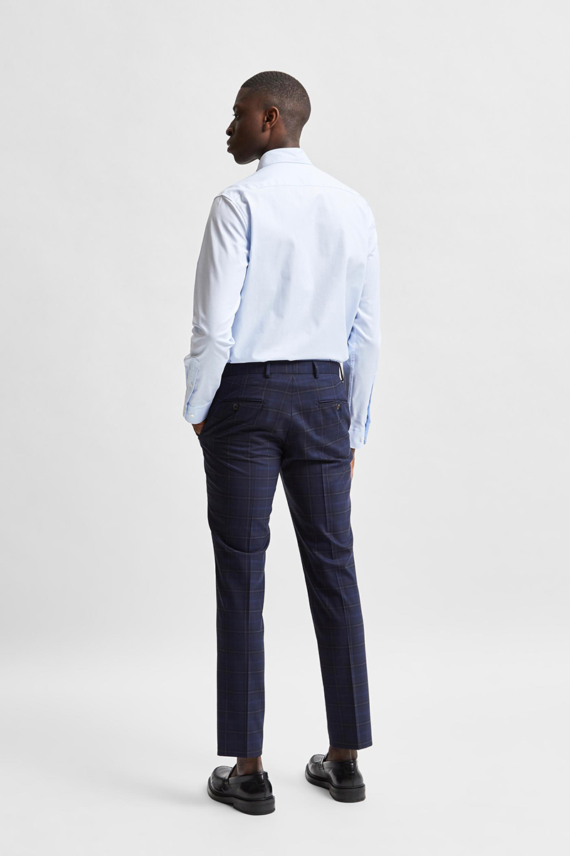 Selected SLHREGETHAN SHIRT LS CLASSIC B NOOS Blauw-1 4