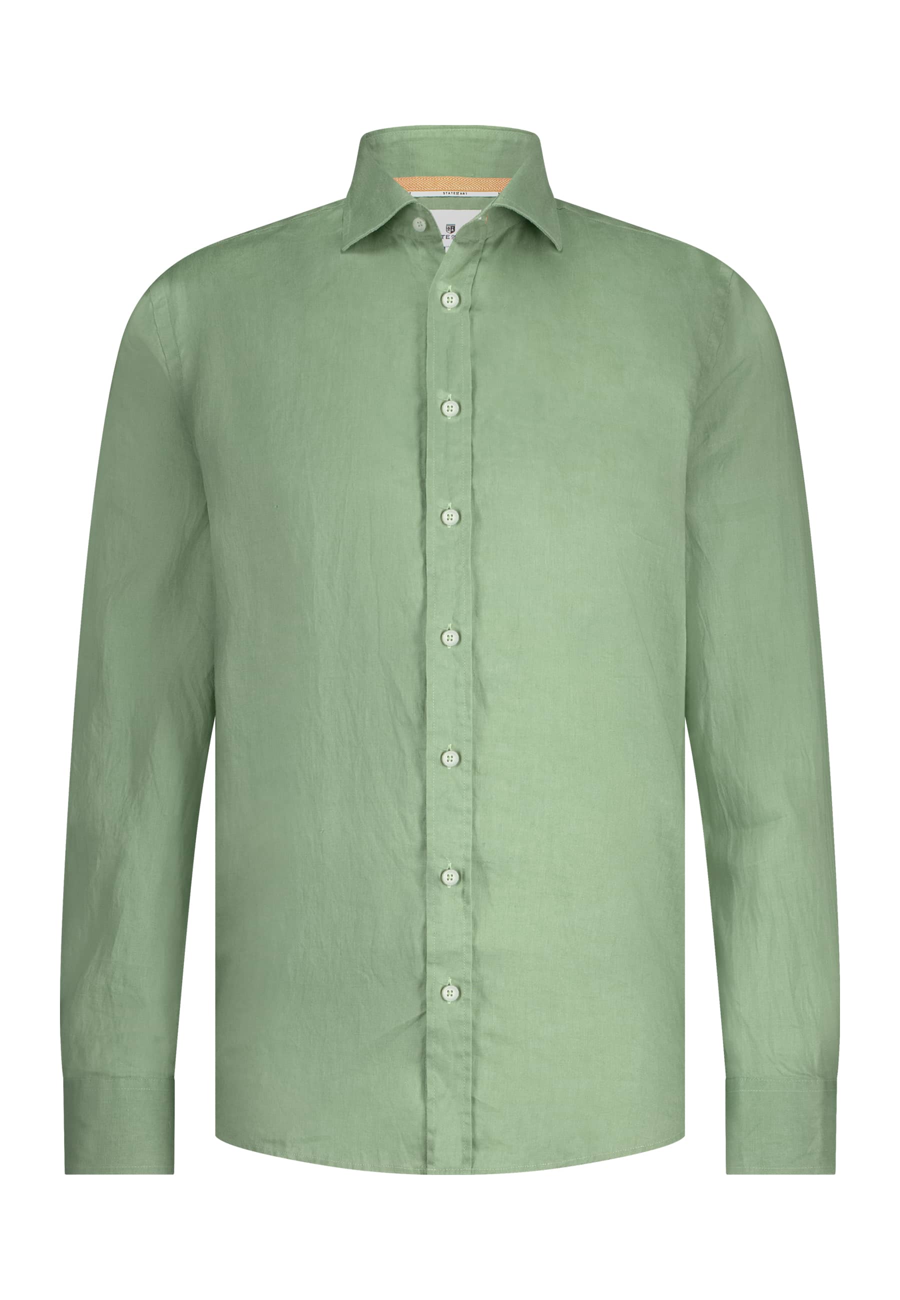 Heren overhemd lm casual groen