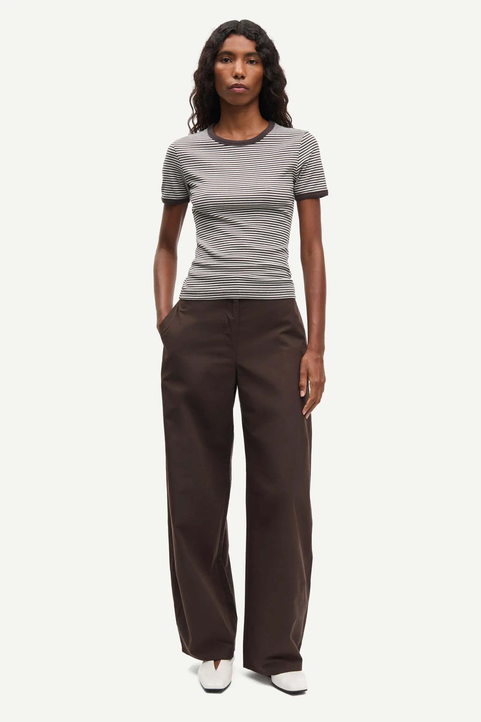 Dames broek bruin