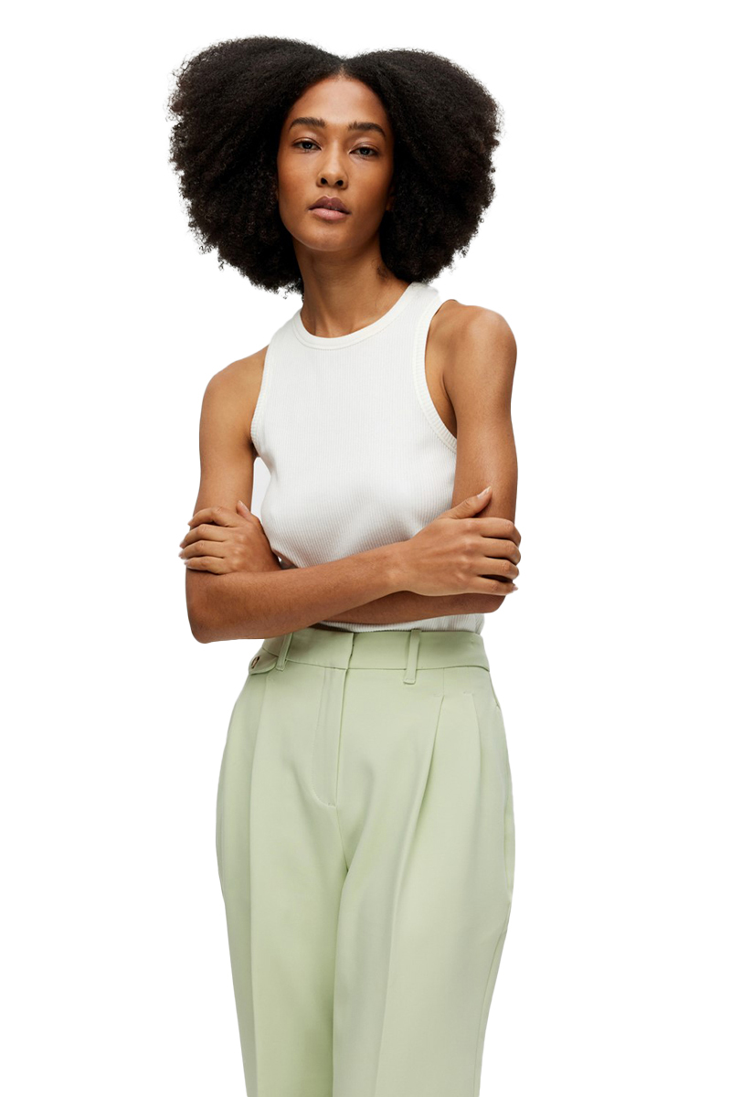 Selected SLFANNA O-NECK TANK TOP NOOS Wit-1 2
