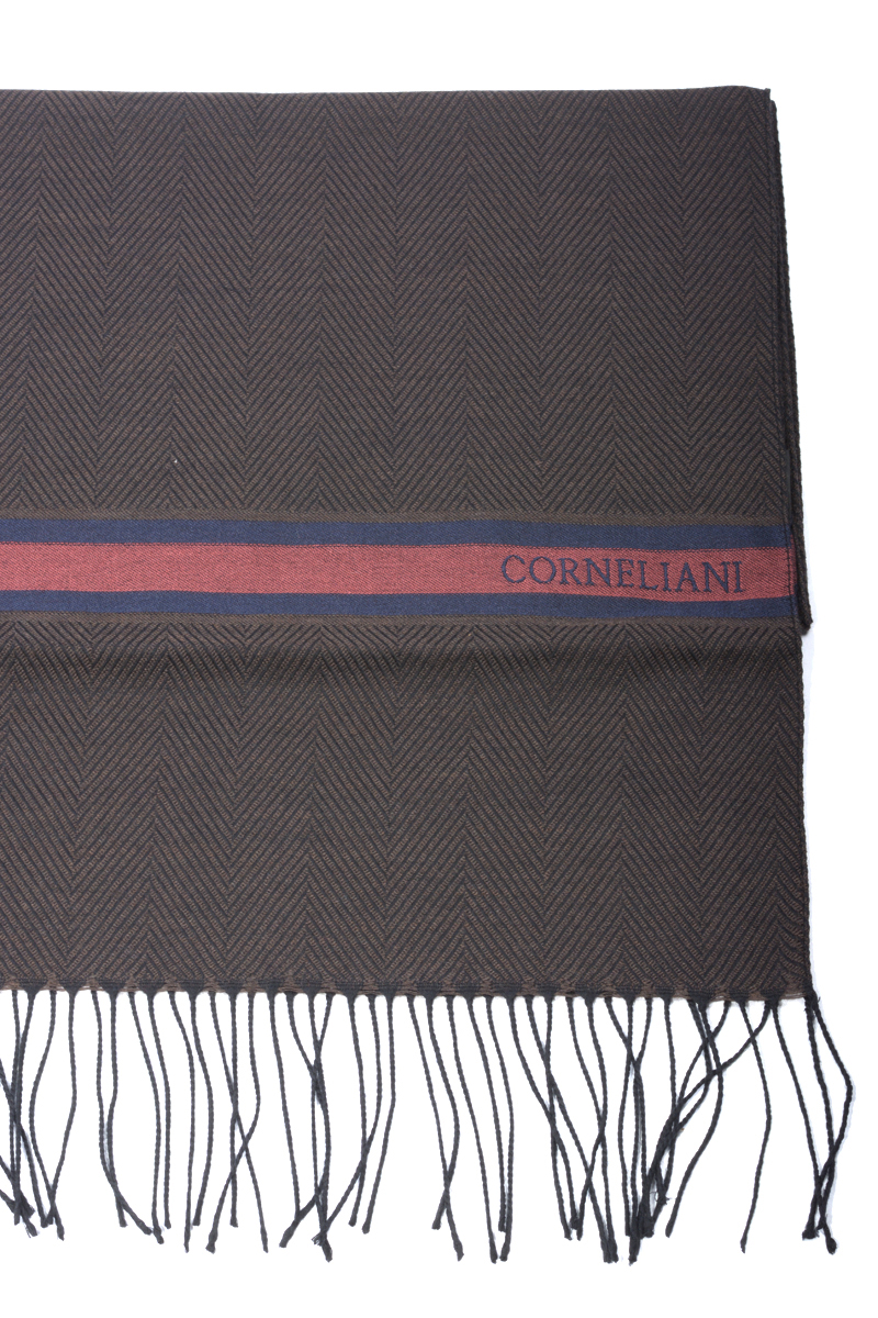 Corneliani Heren sjaal Bruin/Beige-1 2