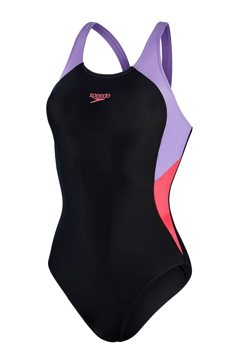 Speedo COLOURBLOCK SPLICE MUSCLEB Zwart-1 1