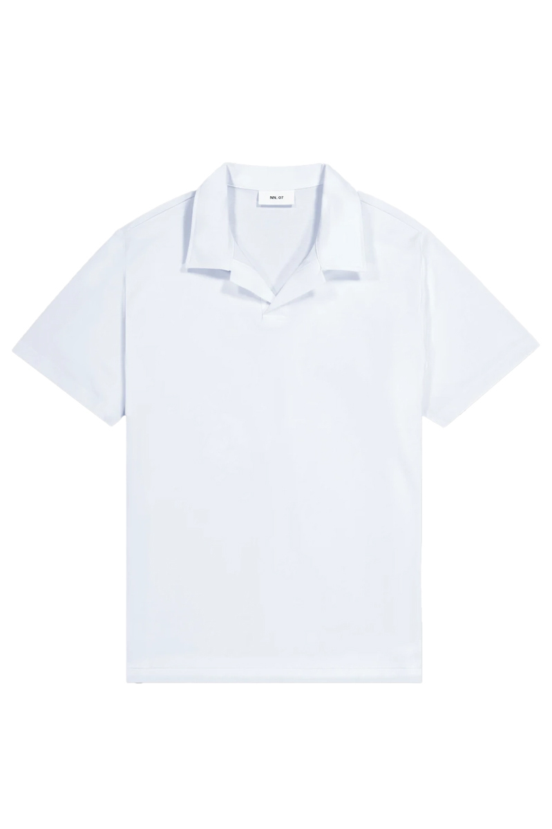 Heren polo korte mouw wit