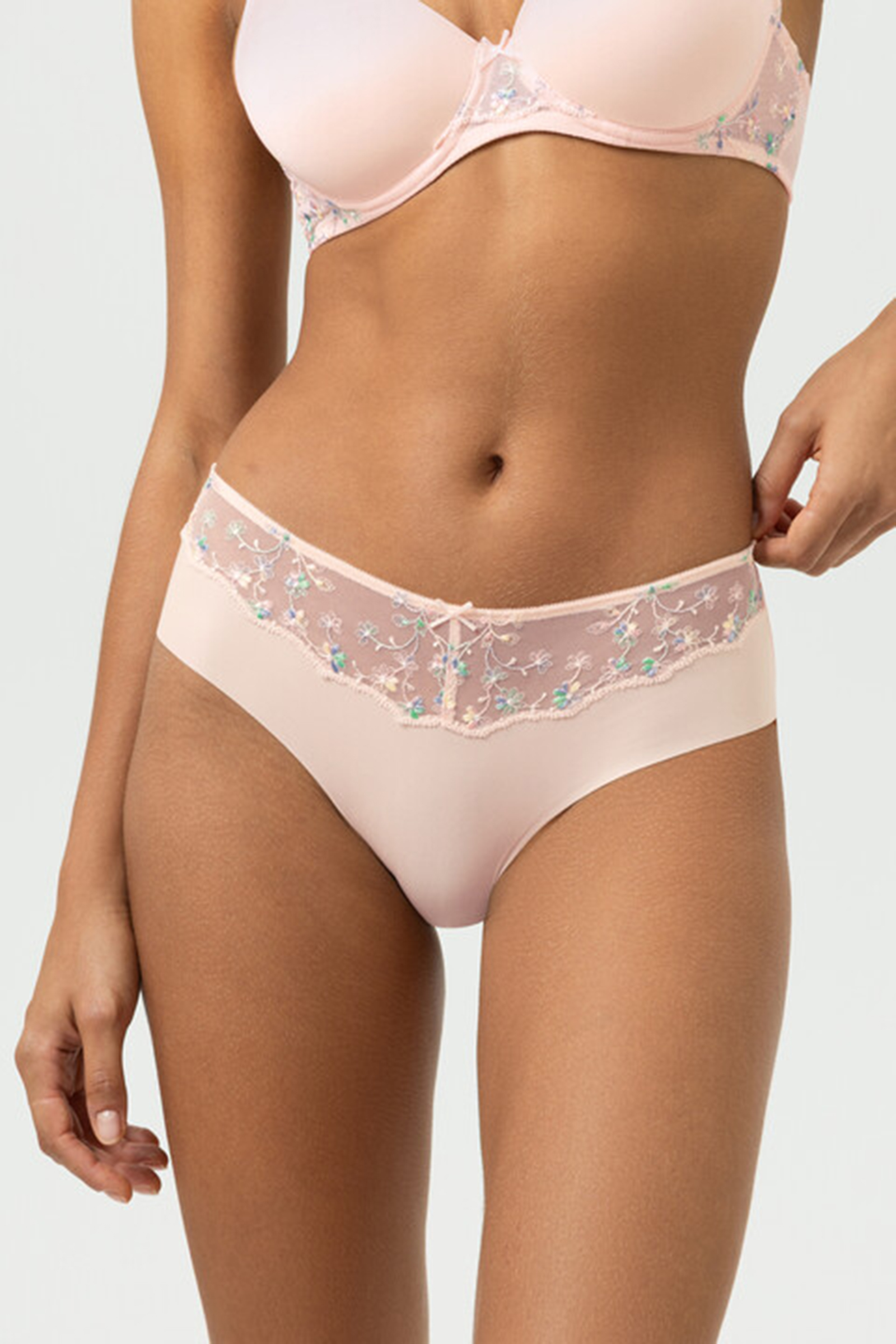 Lingerie dames hipster rose