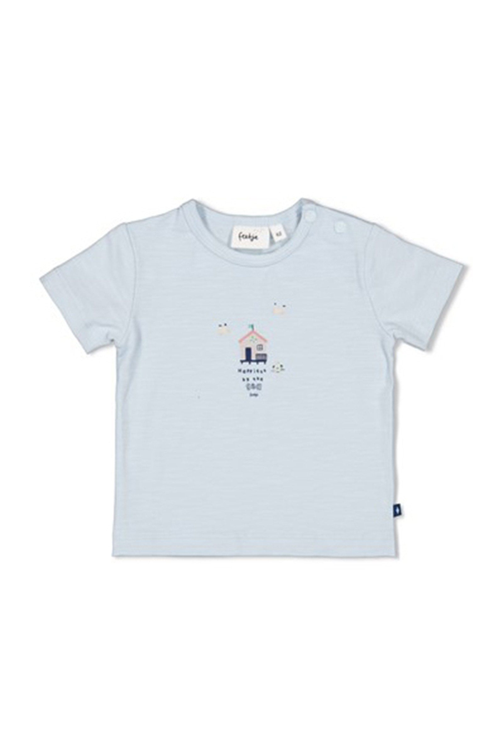 Baby t-shirt korte mouw blauw