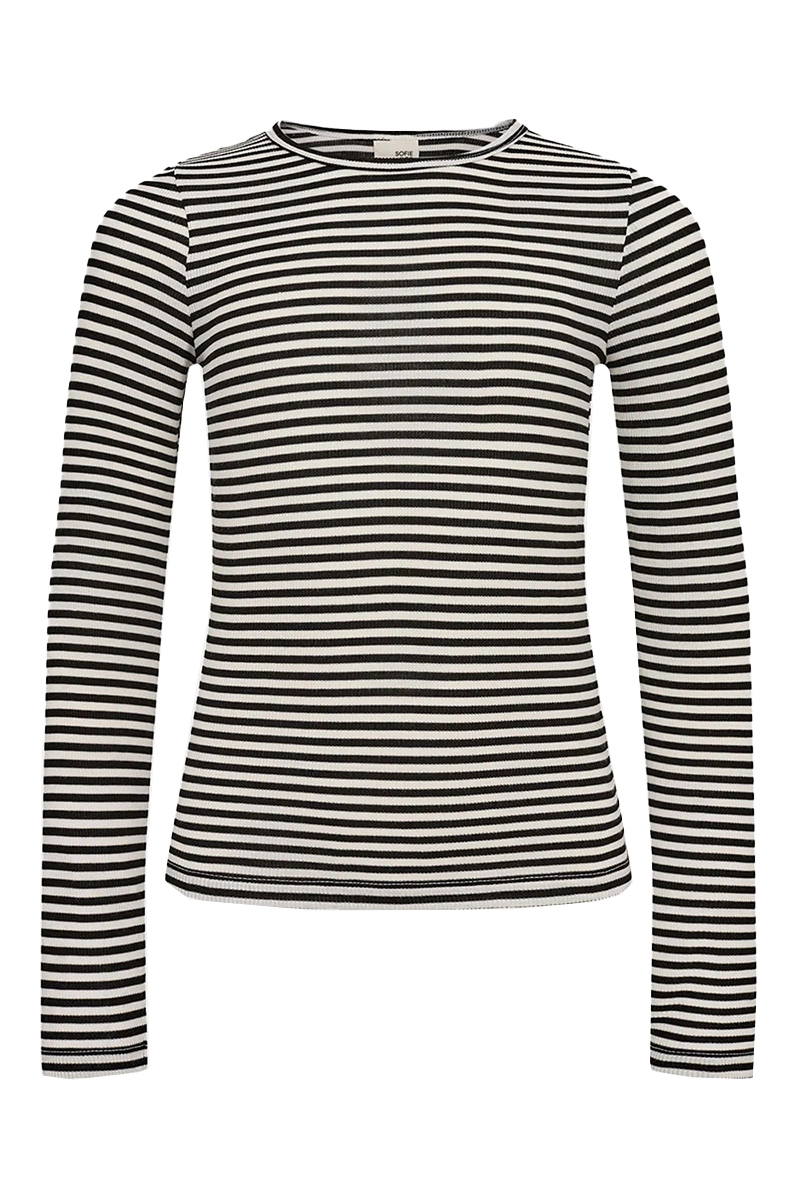 Meisjes t-shirt lange mouw zwart