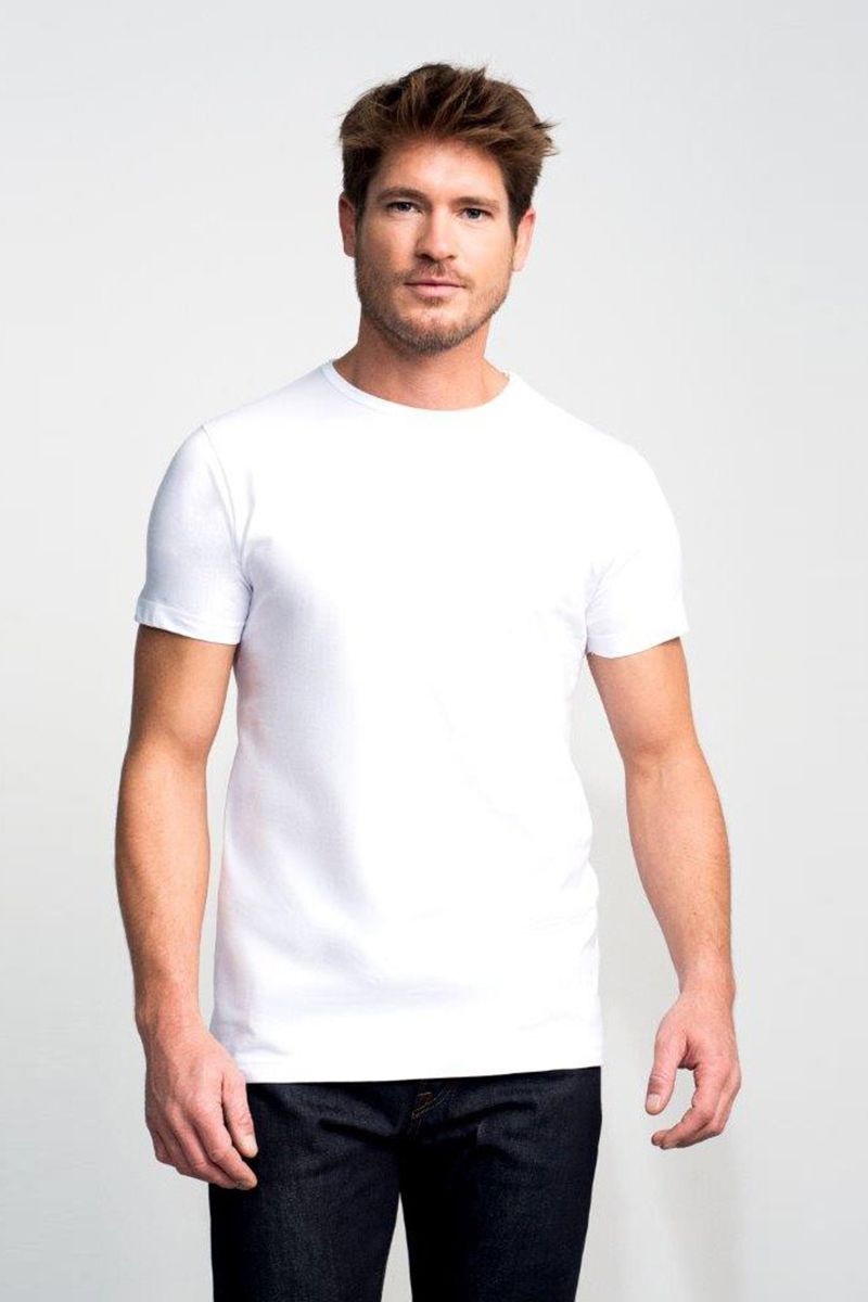 Heren t-shirt kortemouw wit
