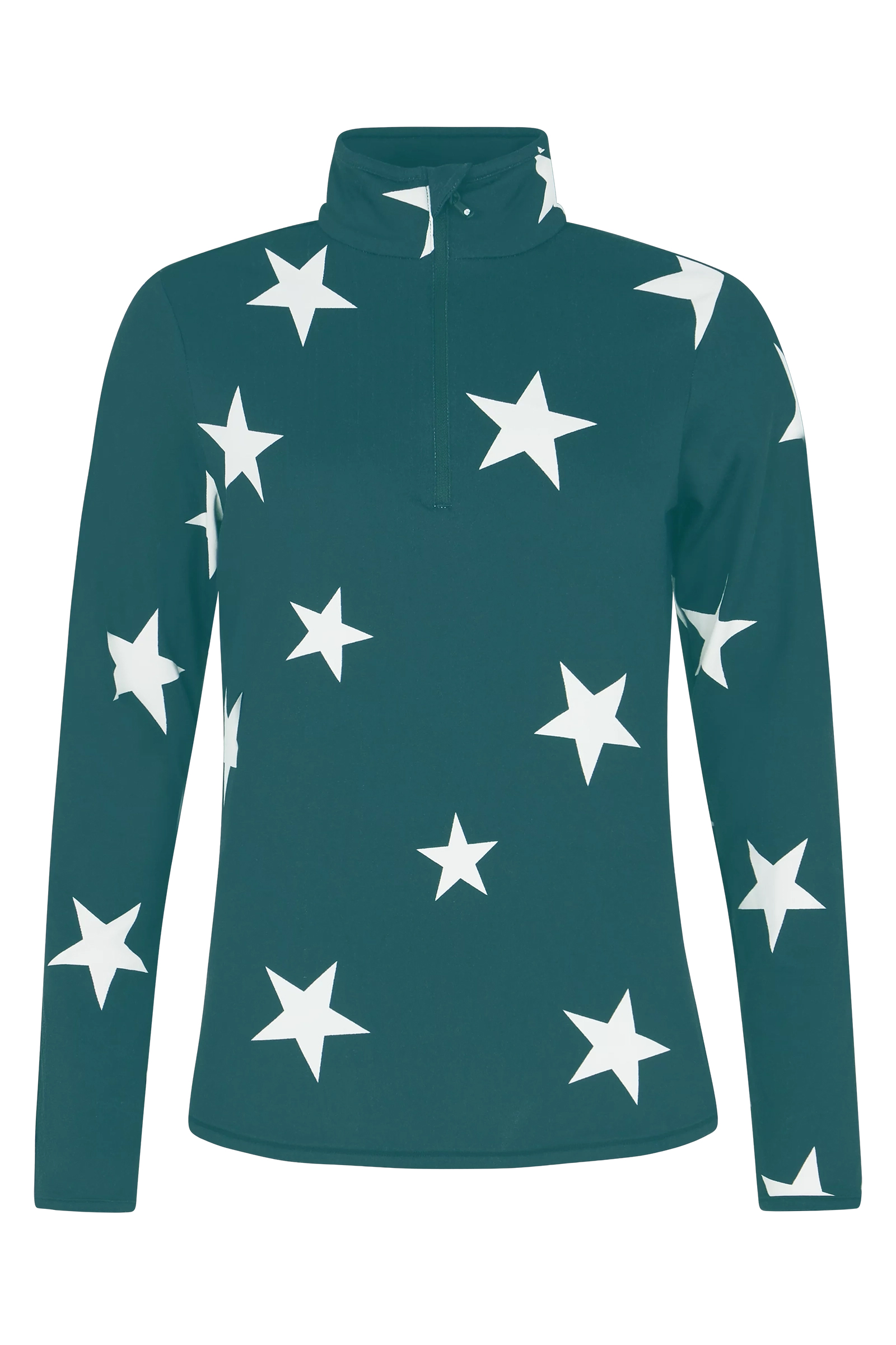 Wintersport dames pully+rits blauw