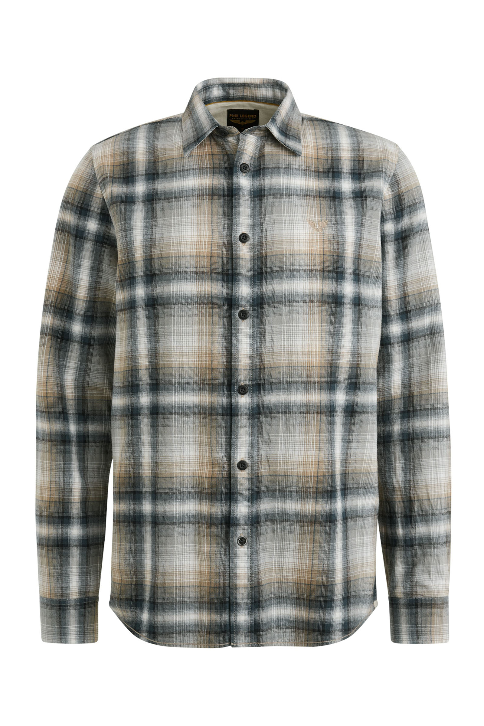 Heren overhemd lm casual blauw