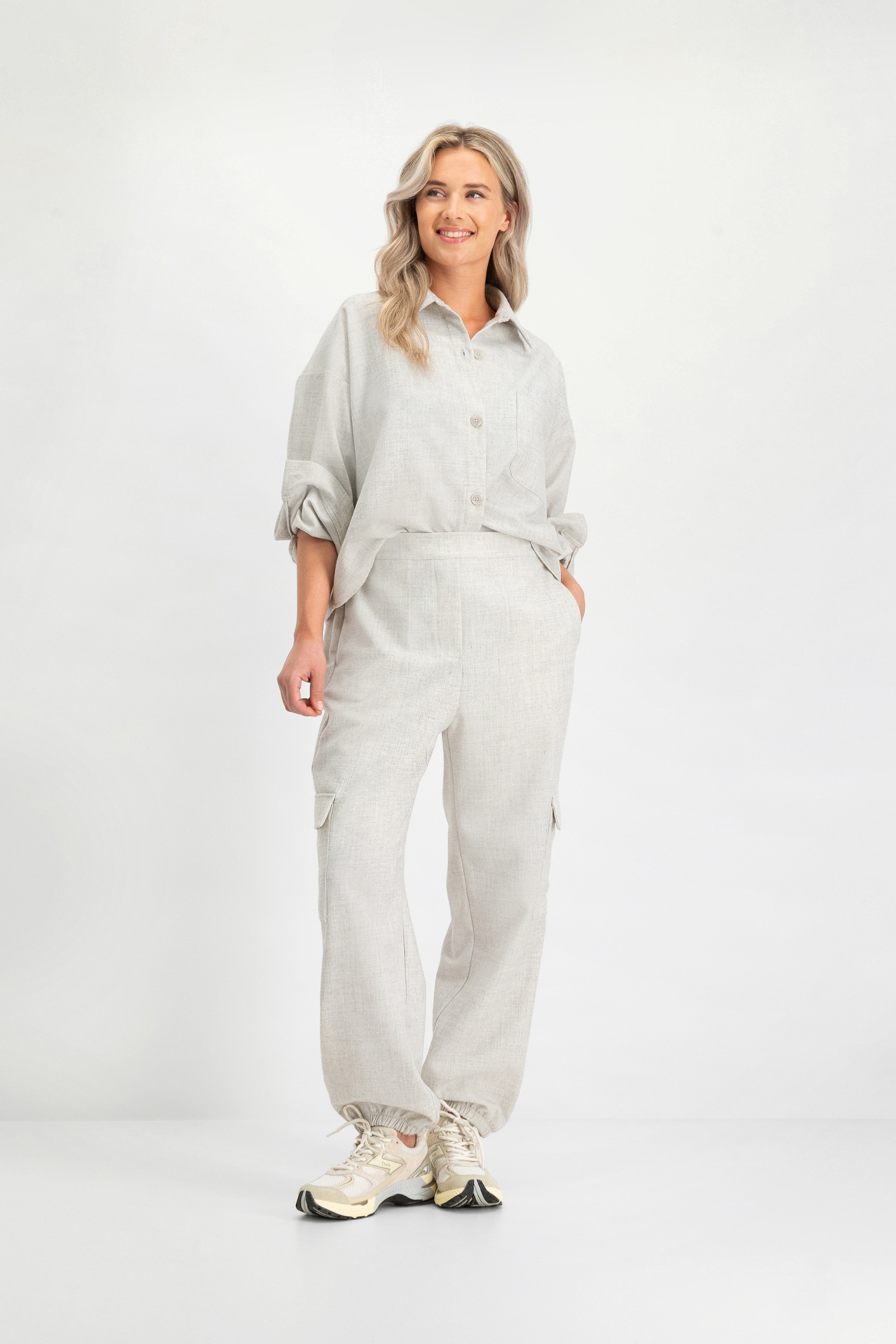 Dames broek grijs