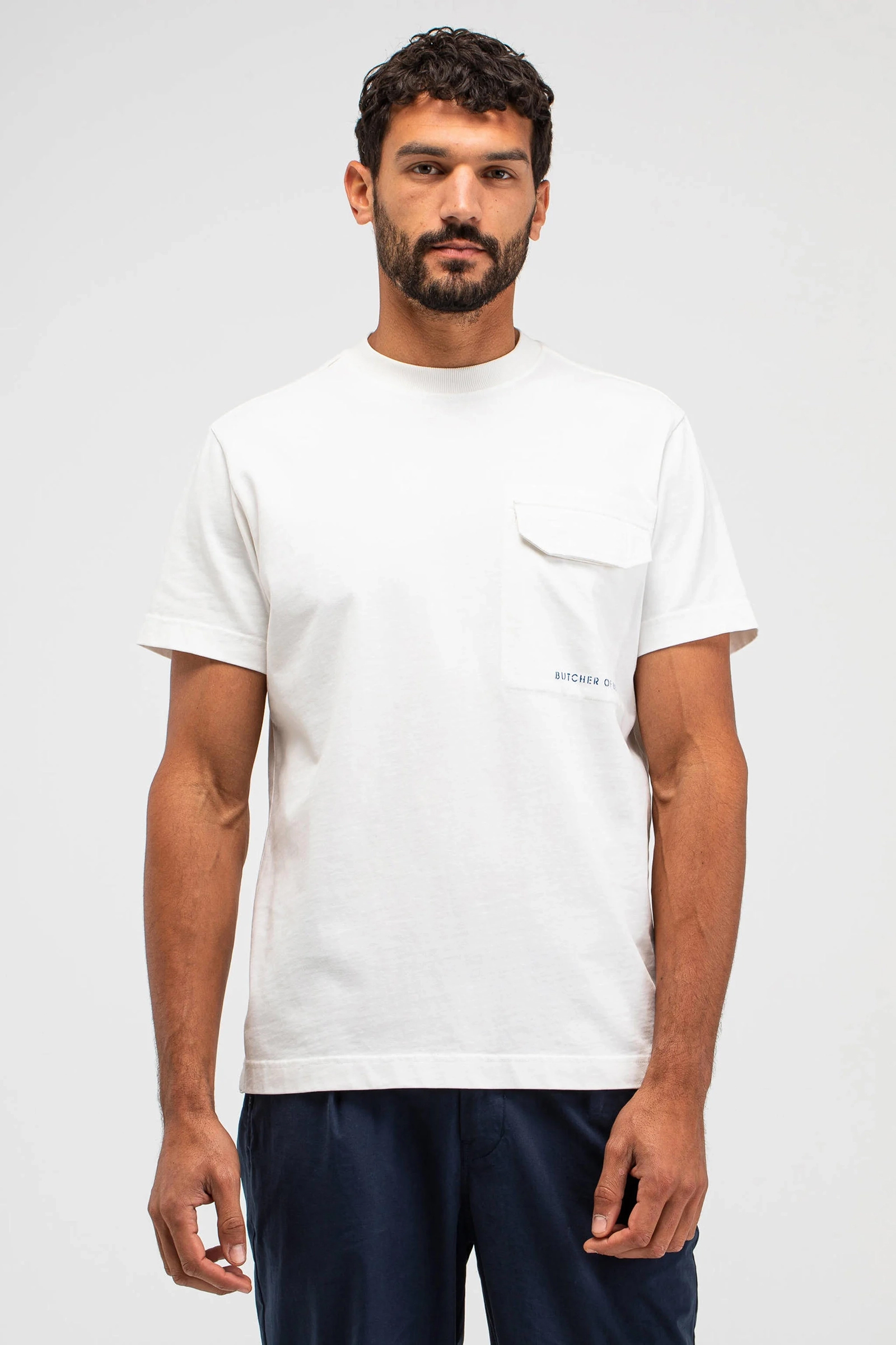 Heren t-shirt kortemouw ecru