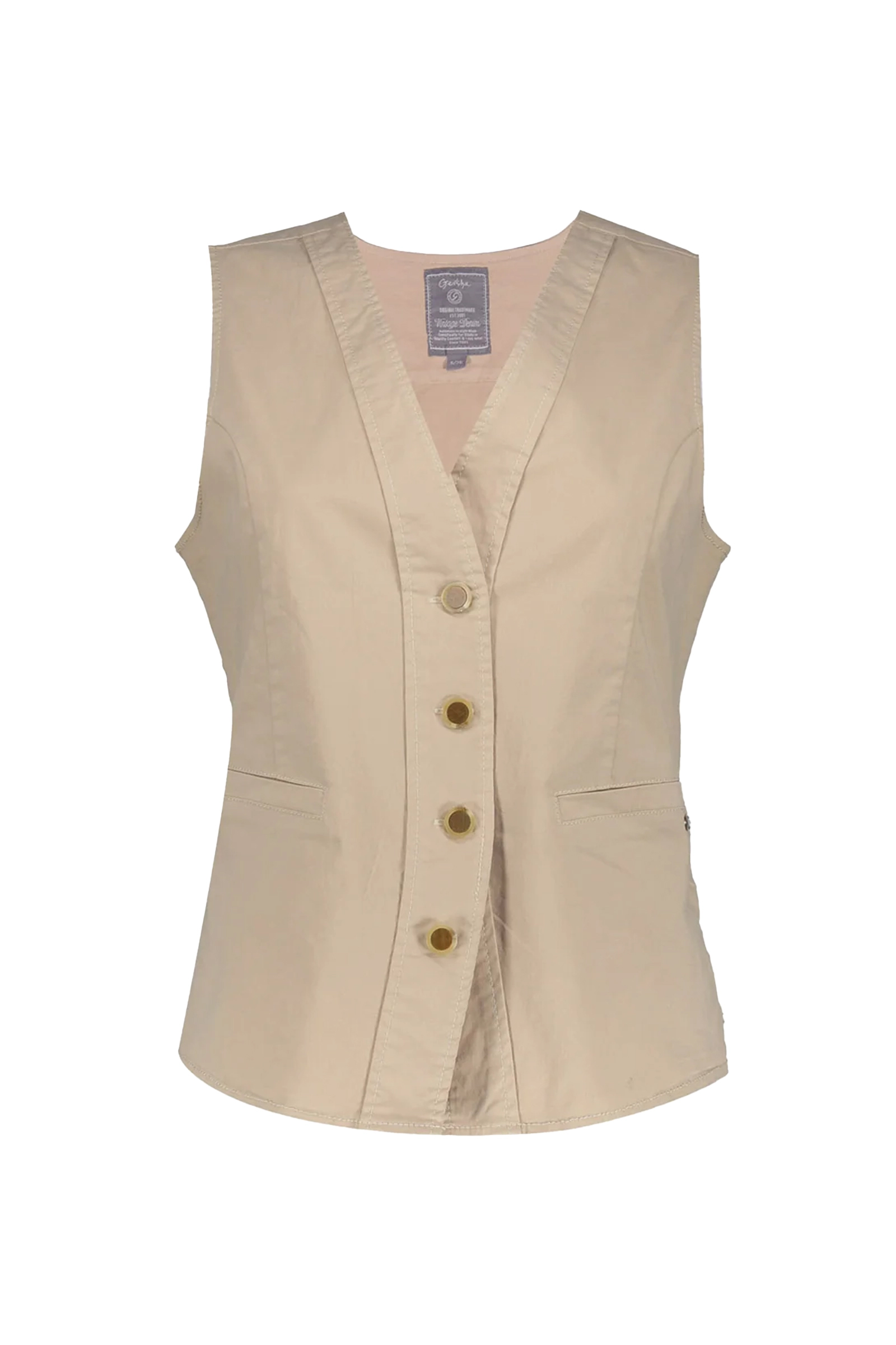 Dames gilet bruin