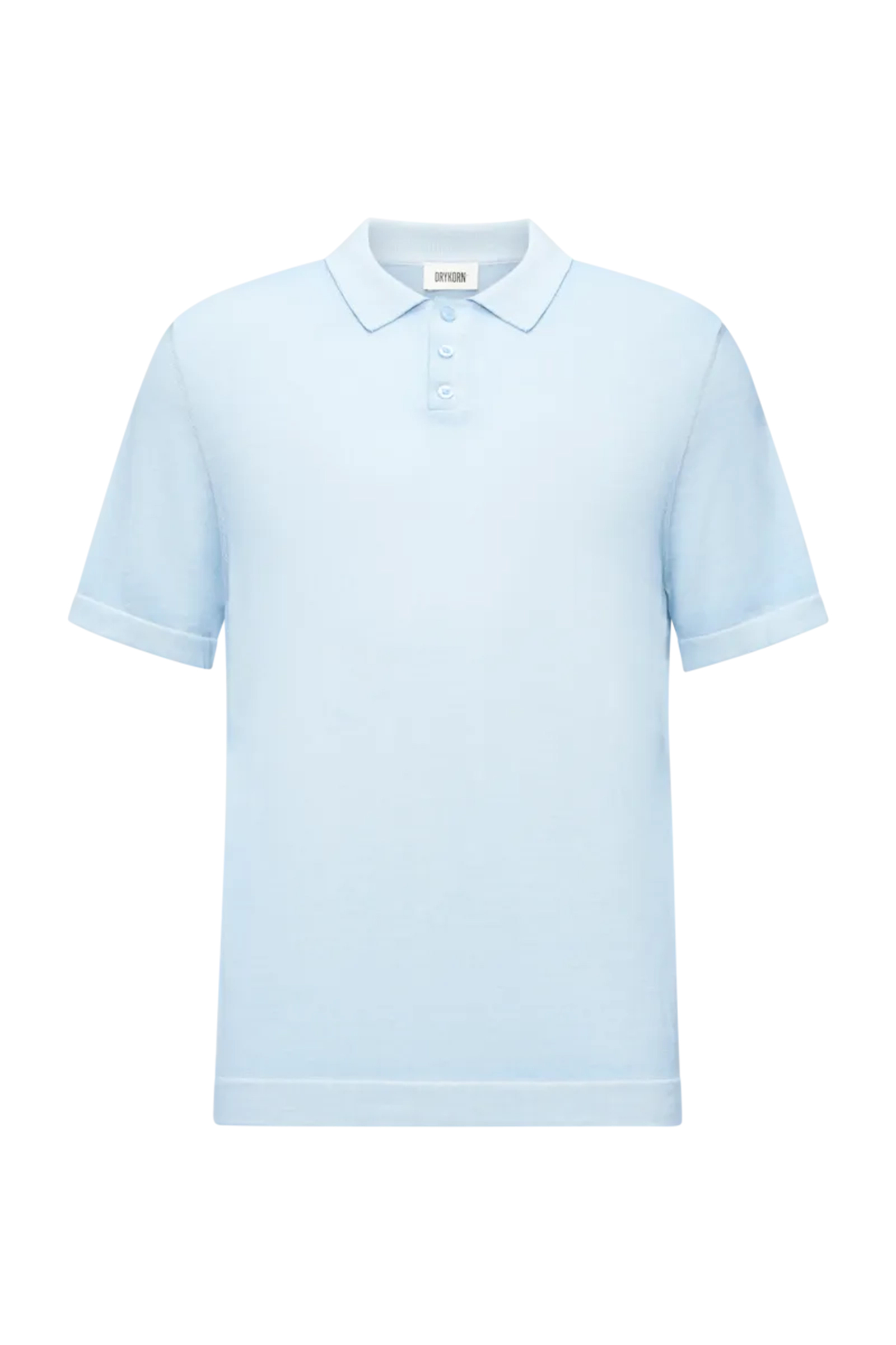 Heren polo korte mouw blauw
