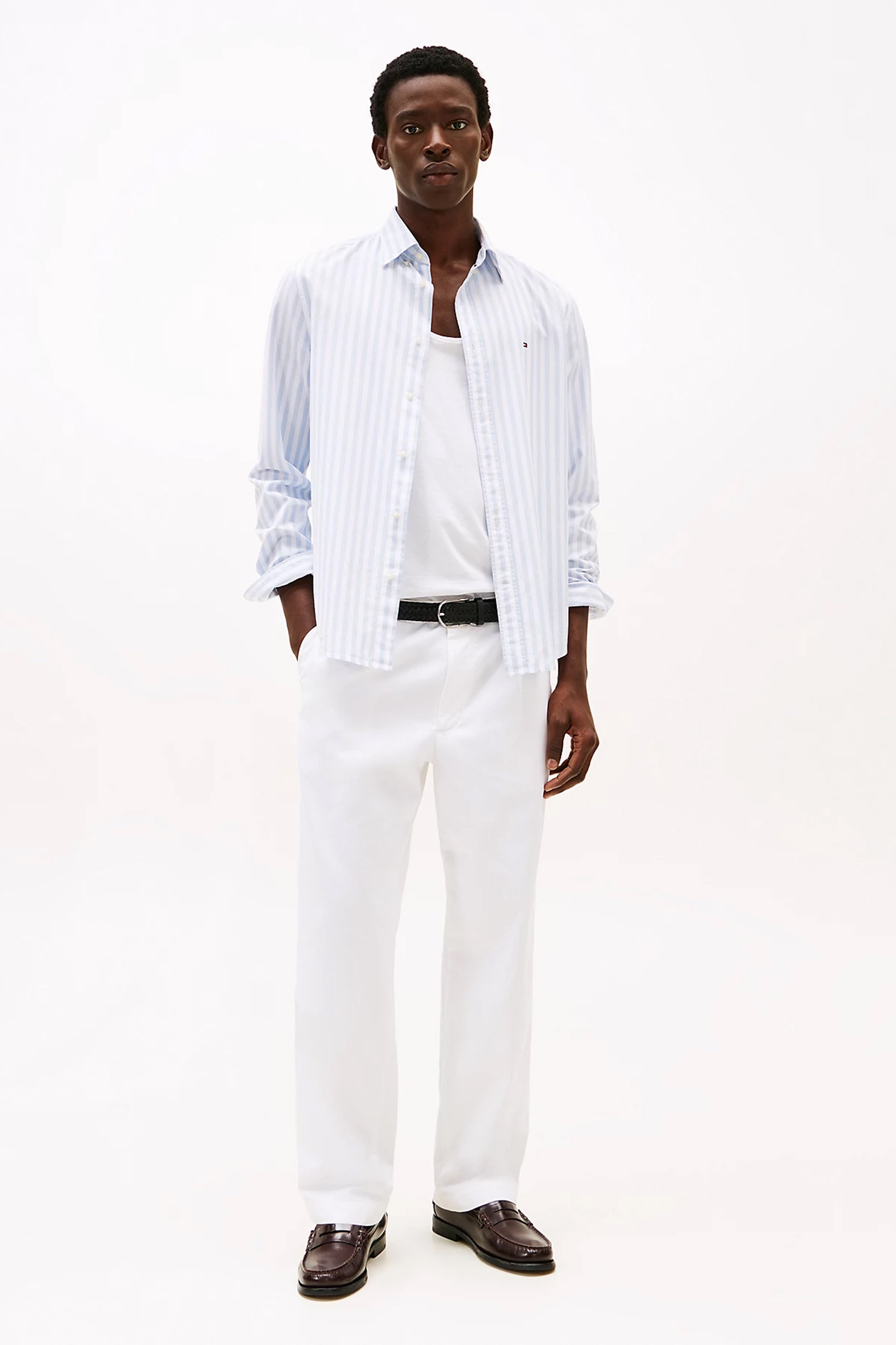 Heren overhemd lm casual blauw