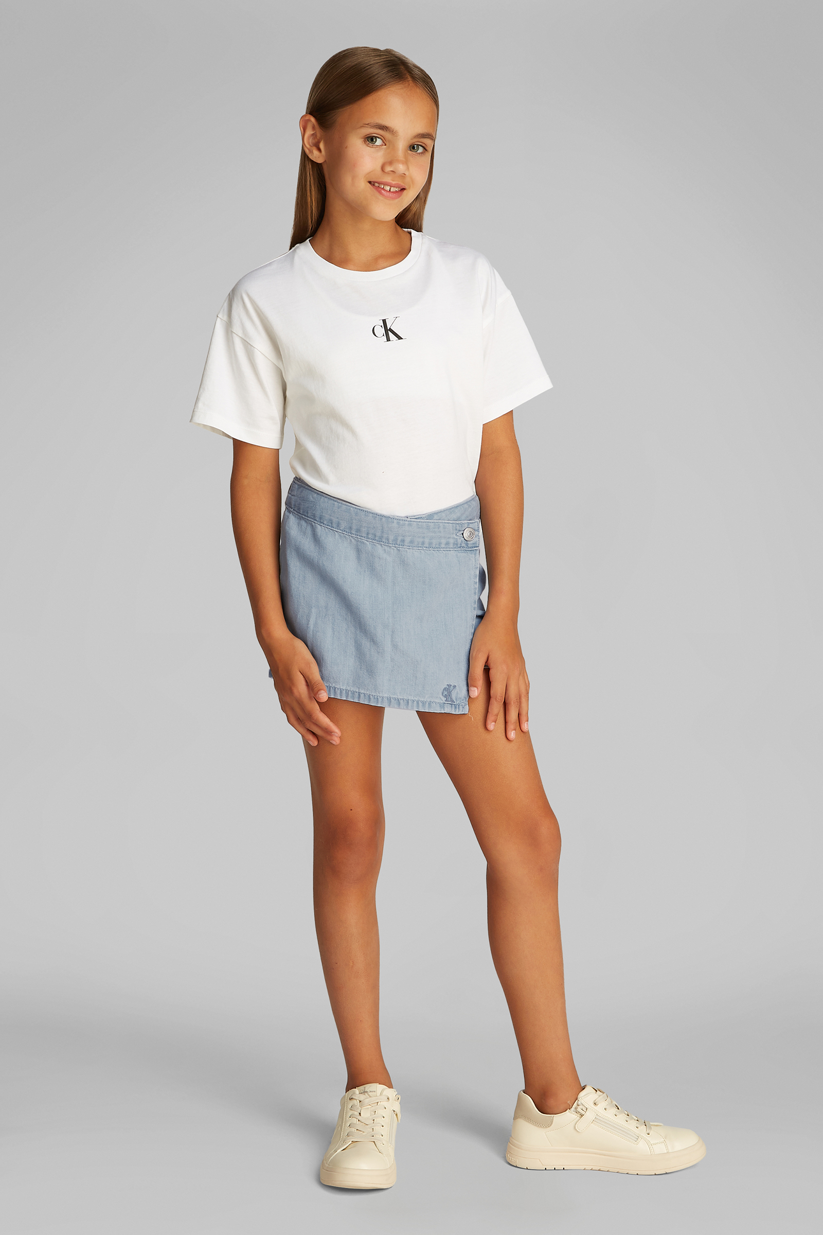 Meisjes skort blauw