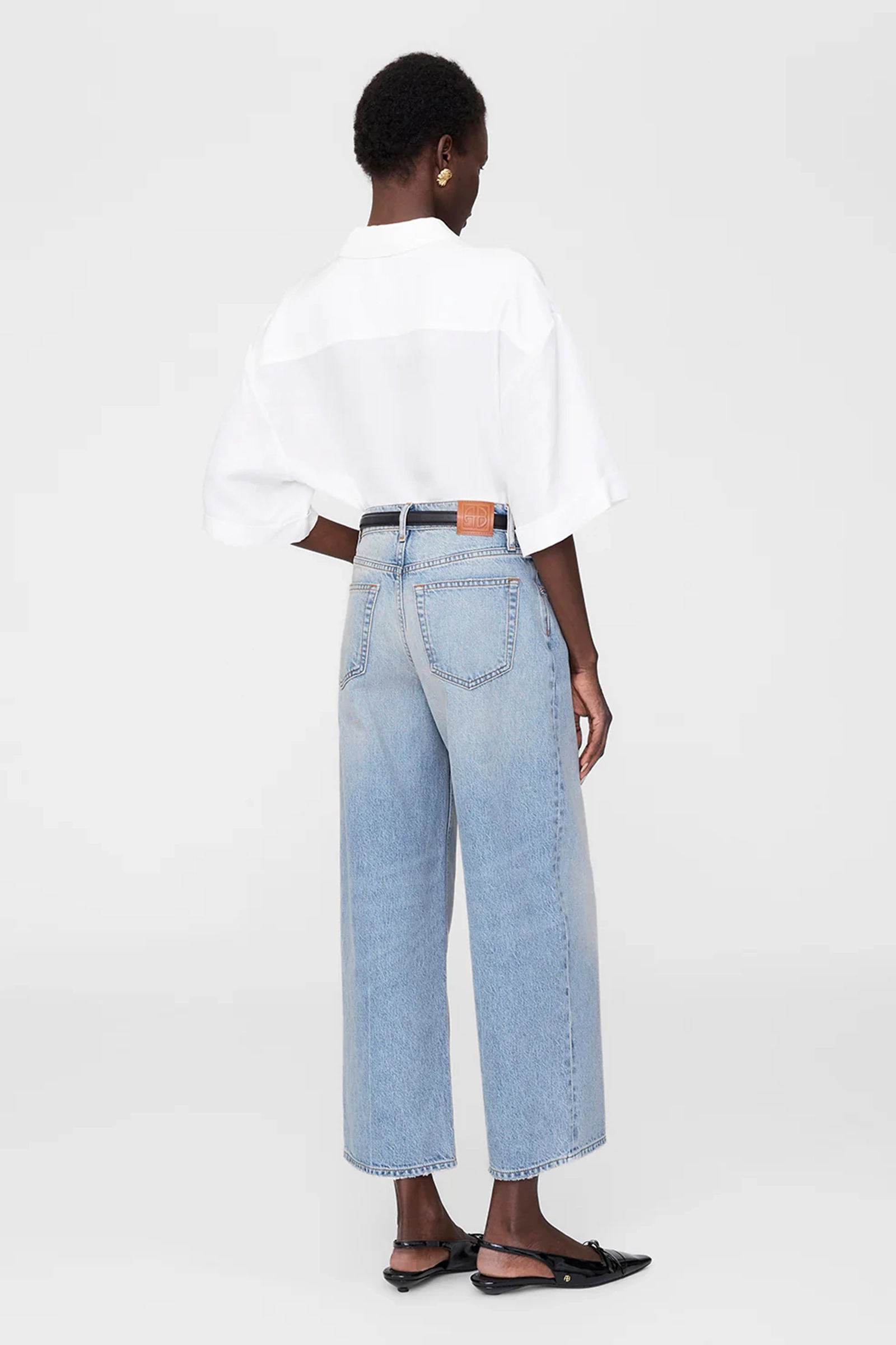 Anine Bing Coco shirt Ecru-1 3