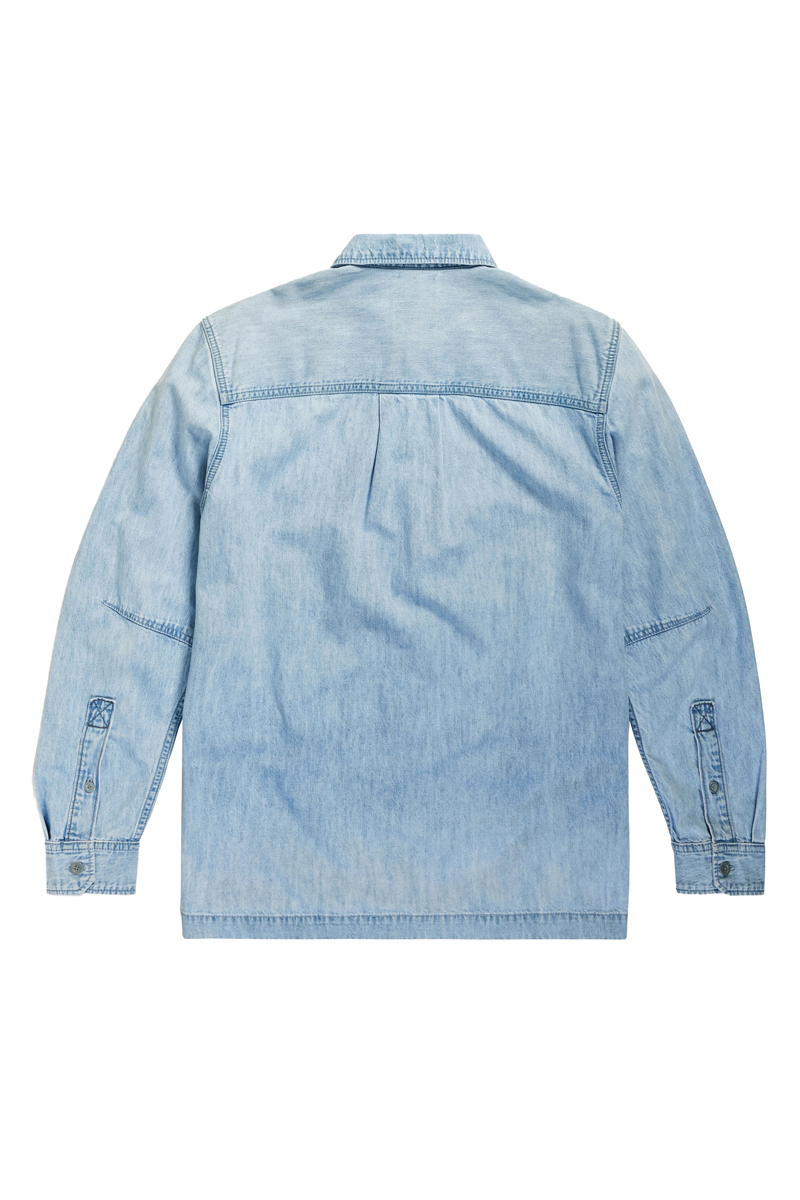 G-Star 1-pocket Regular Denim shirt l\s Blauw-1 2