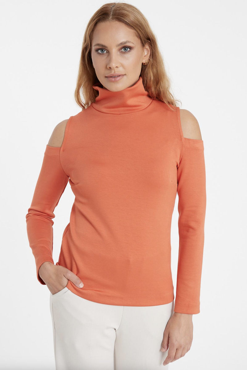 Dames top oranje