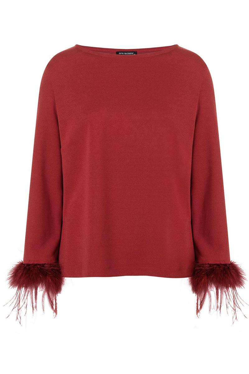 Dames top rood