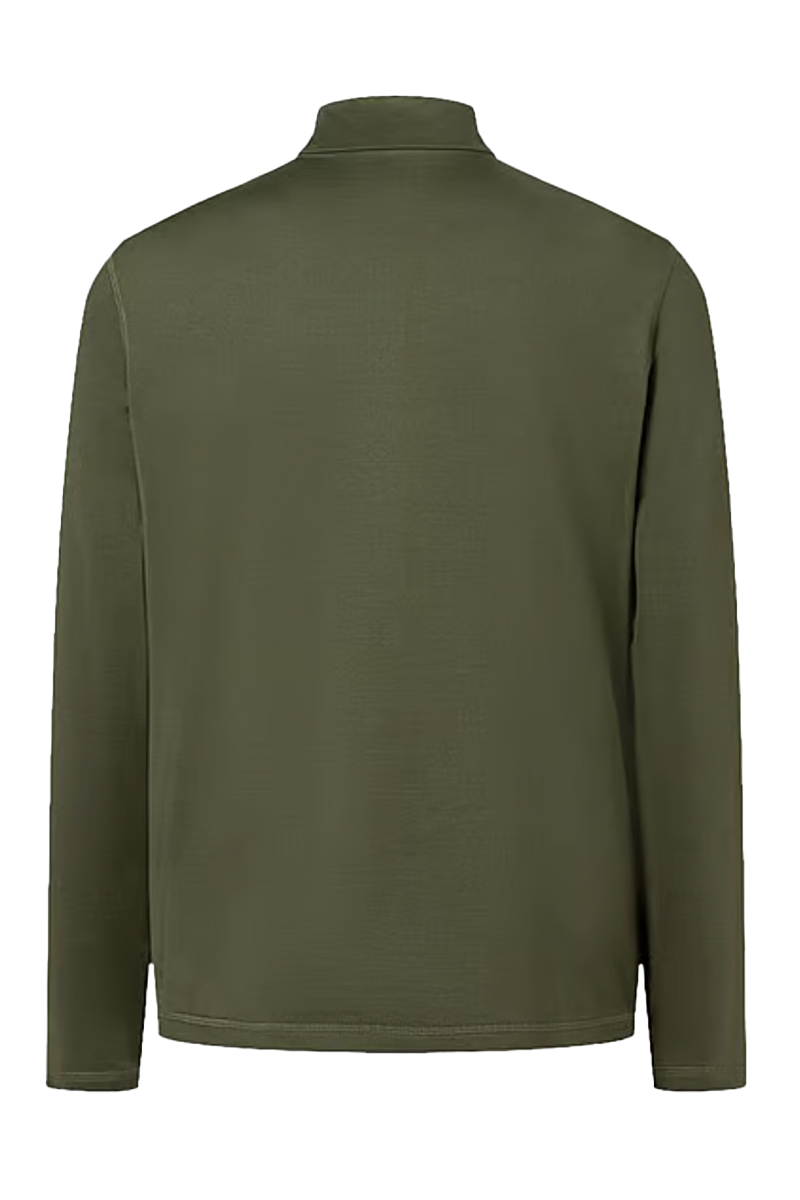 Wintersport heren pully+rits groen