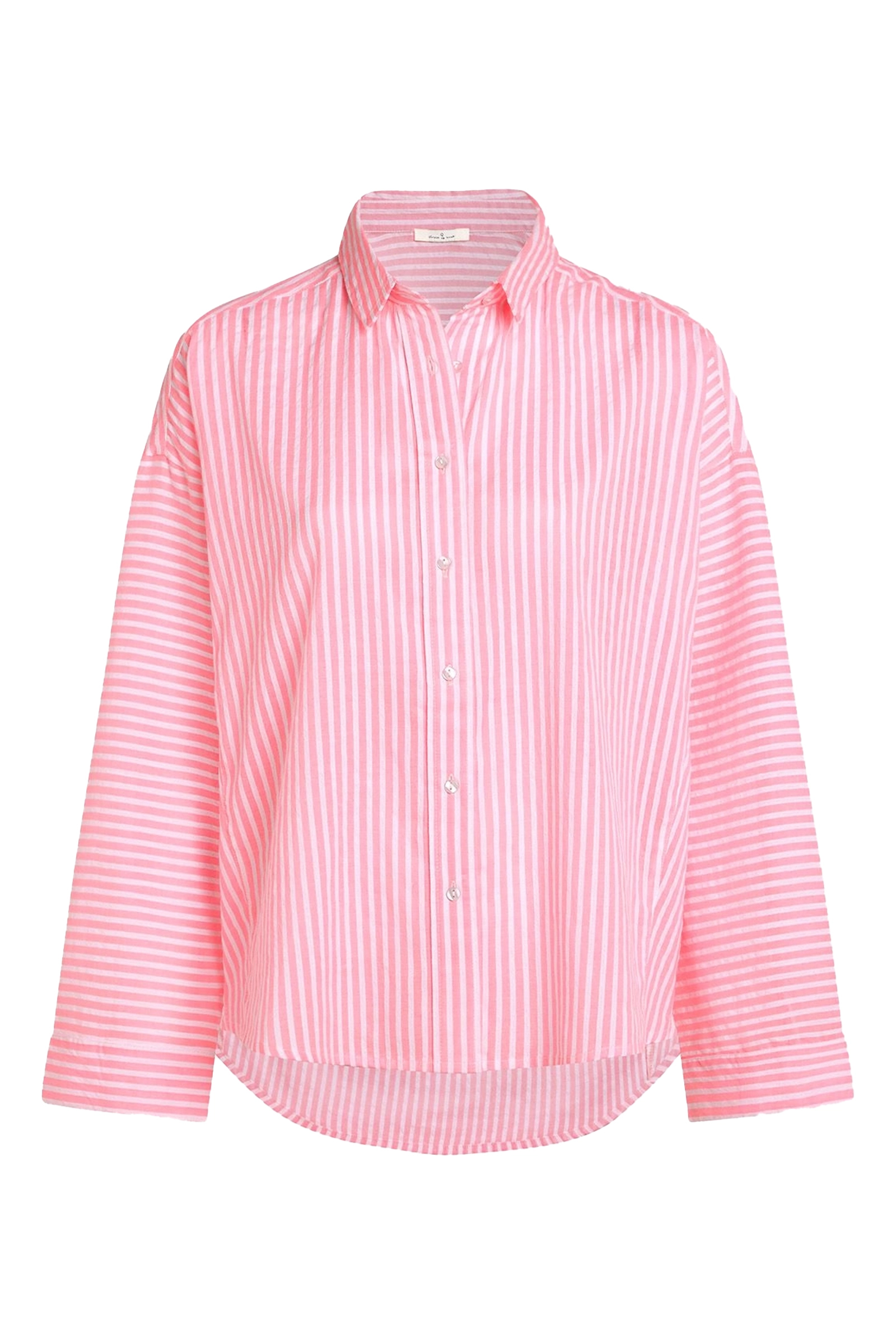 Dames blouse lange mouw rose