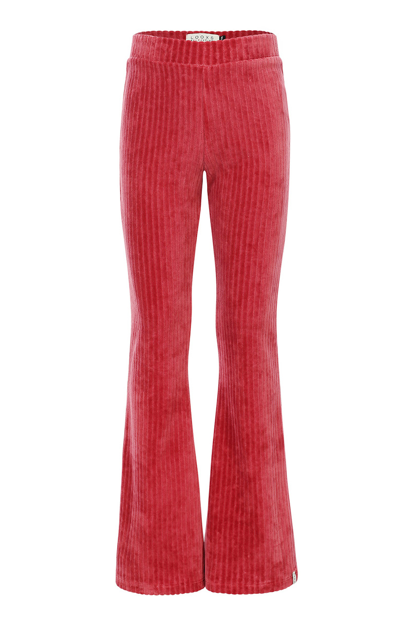 LOOXS LITTLE Little corduroy flare pants Rose-1 1