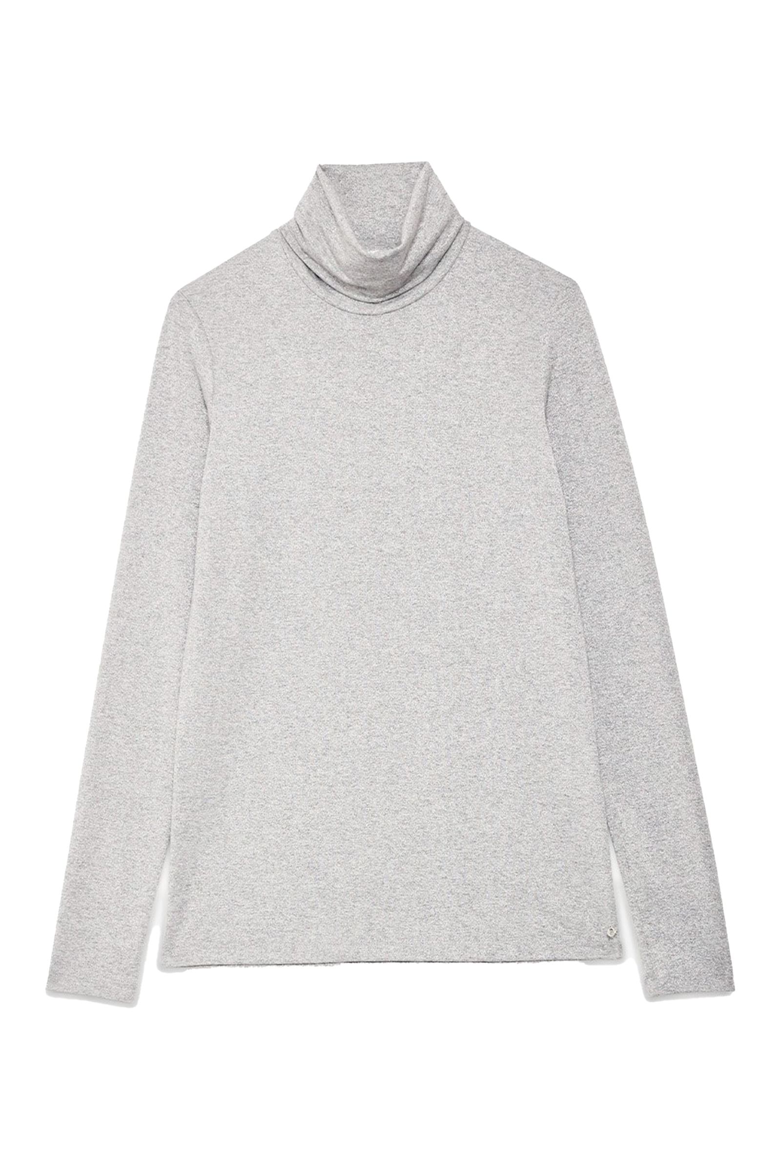 Dames t-shirt korte mouw zilver