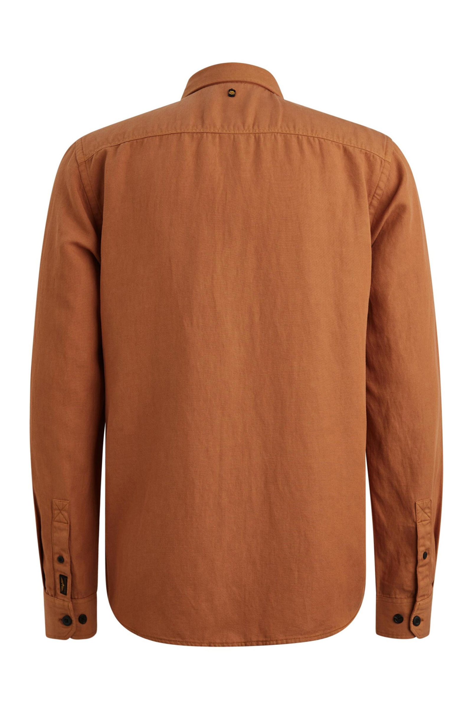 Heren overhemd lm casual geel