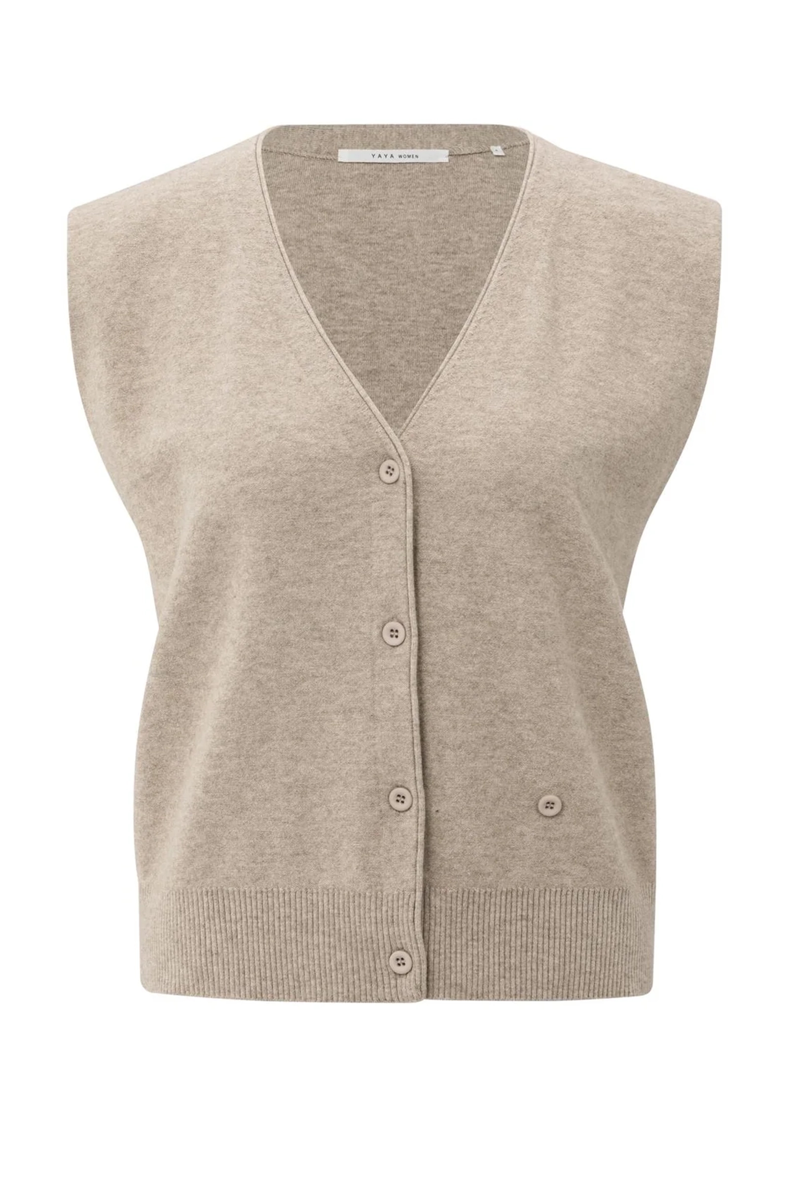 Dames vest bruin