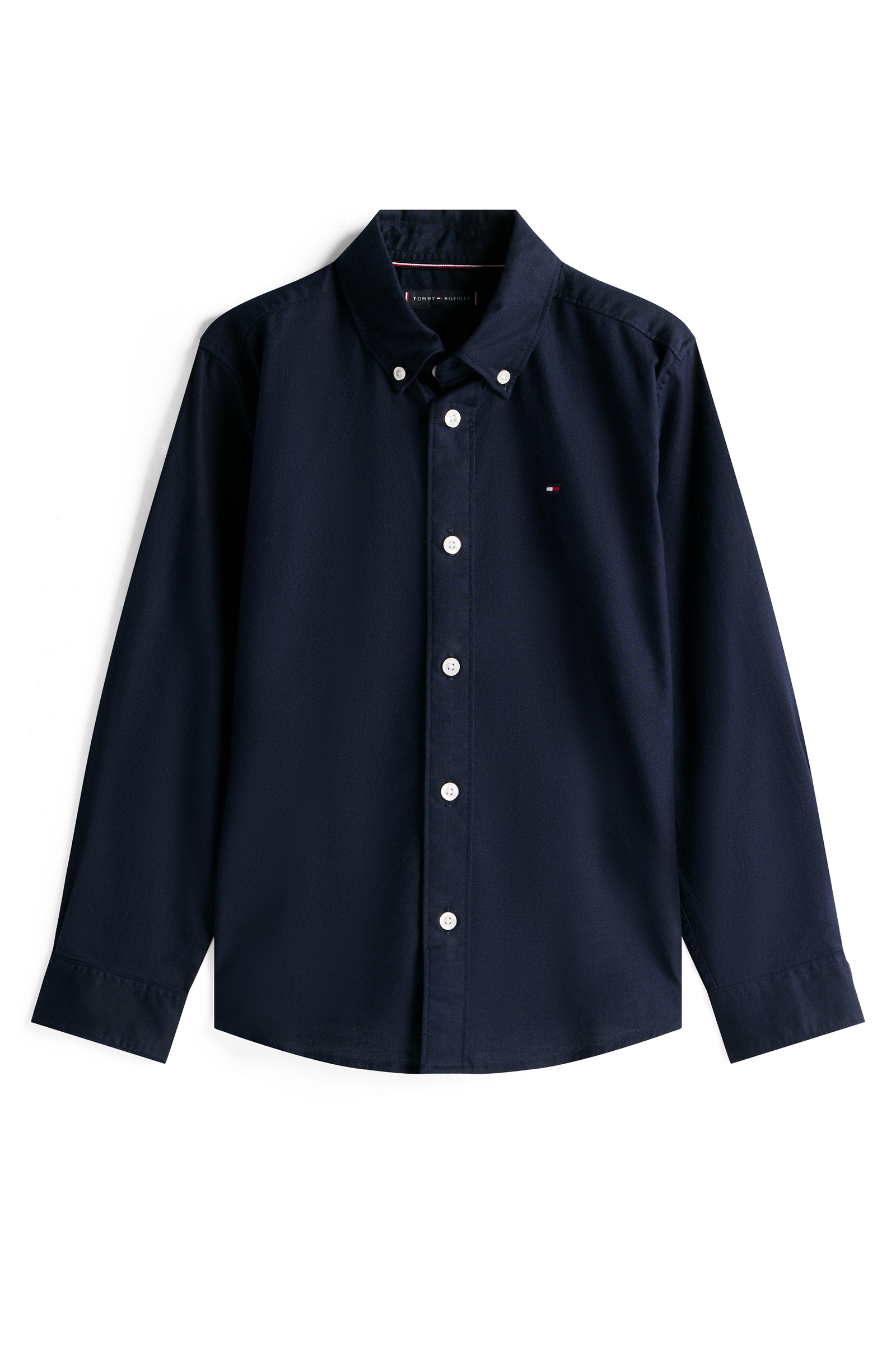 Jongens overhemd lange mouw blauw
