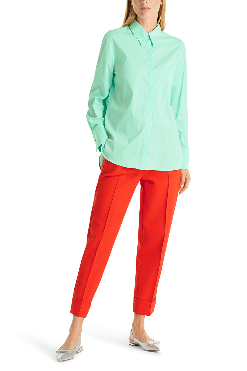 Dames blouse lange mouw groen