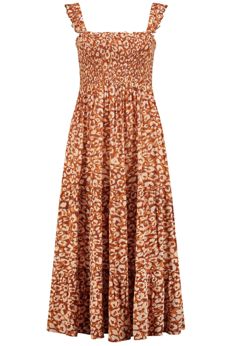 Shiwi LADIES SEYCHELLES DRESS LUSH LEOPARD bruin/beige 1
