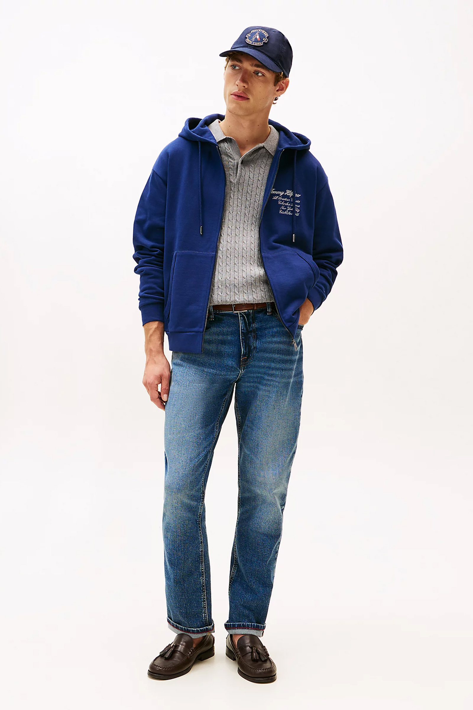 Heren vest blauw