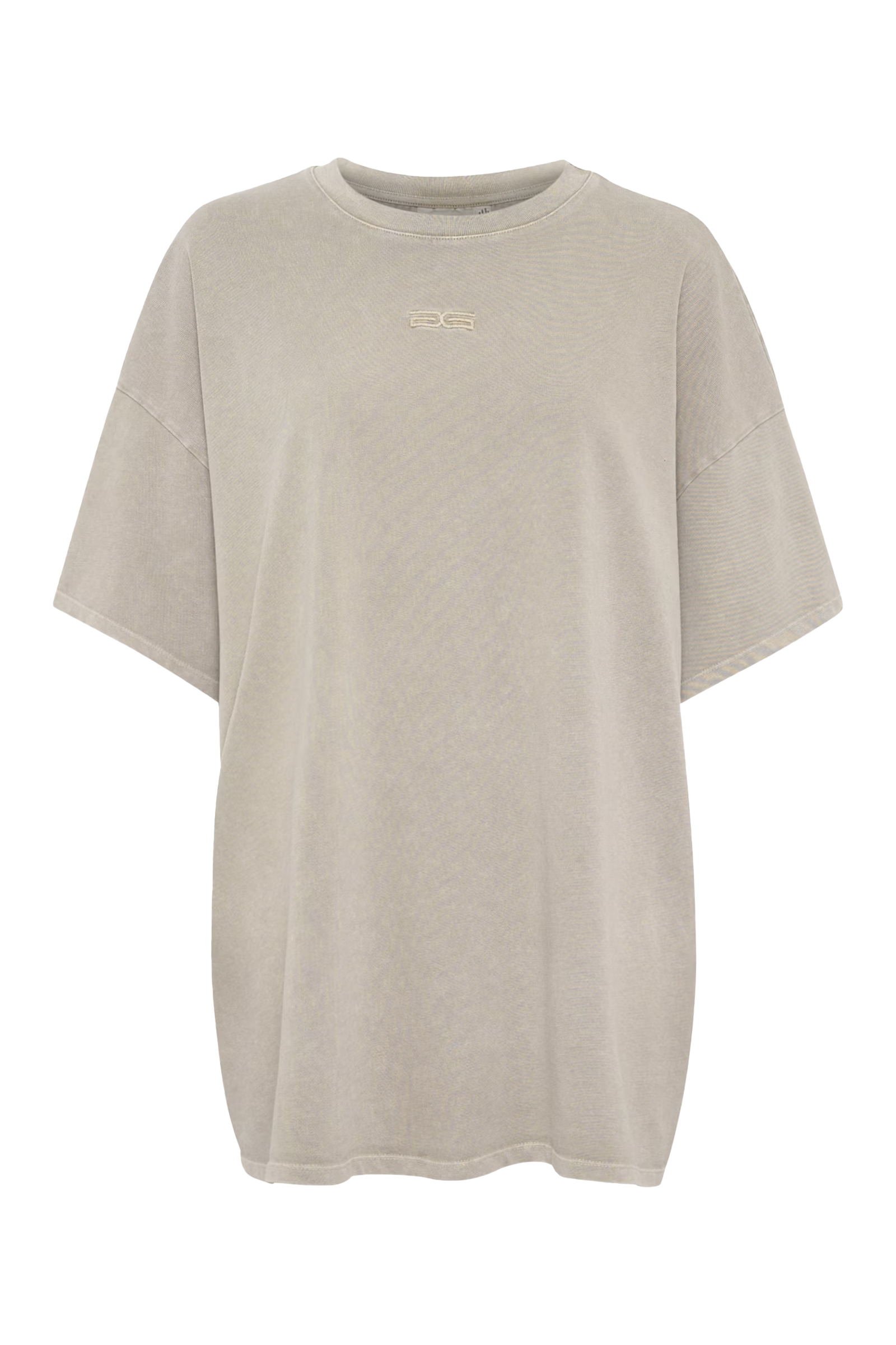 Dames t-shirt korte mouw grijs