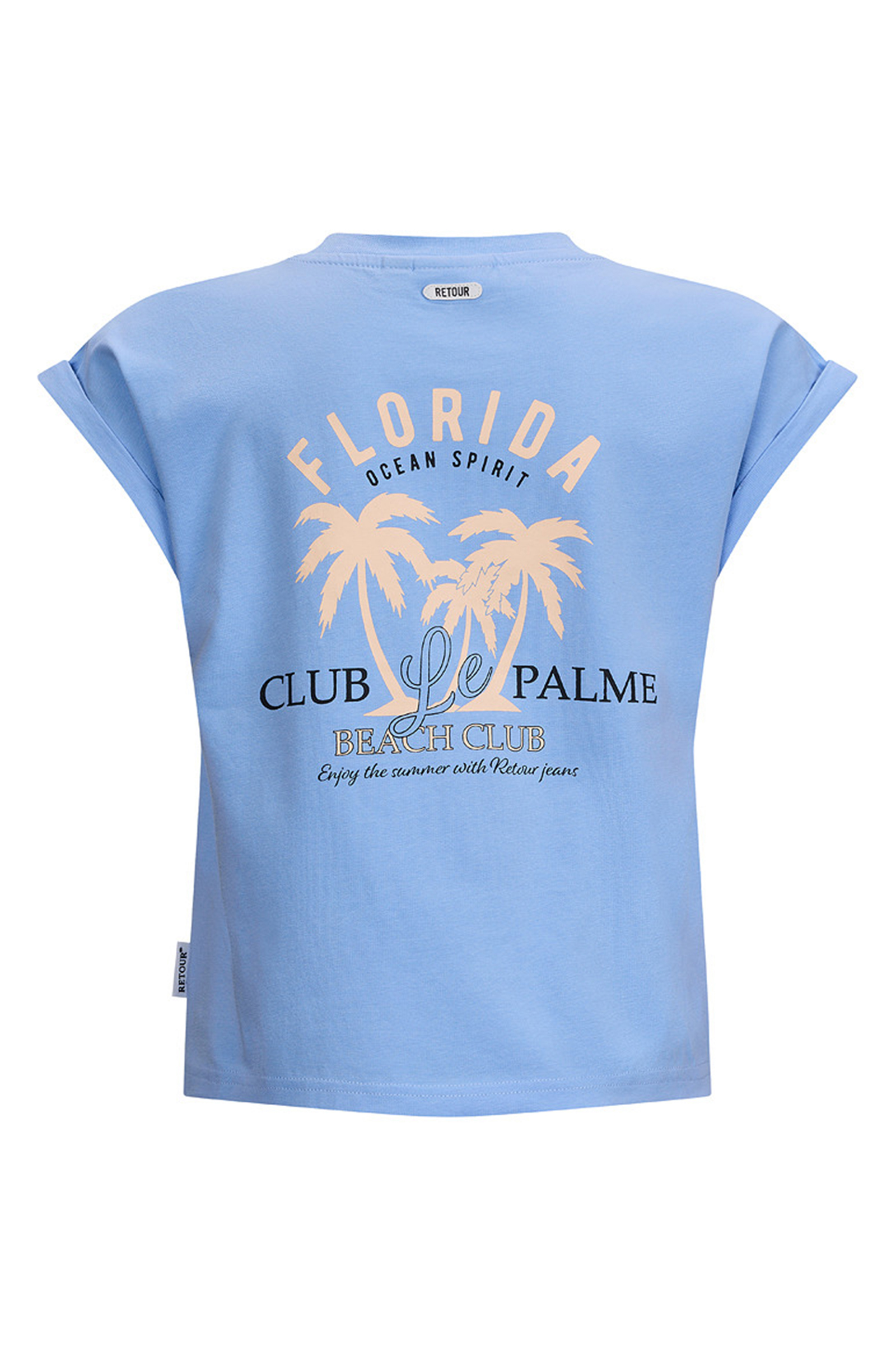 Meisjes t-shirt korte mouw paars