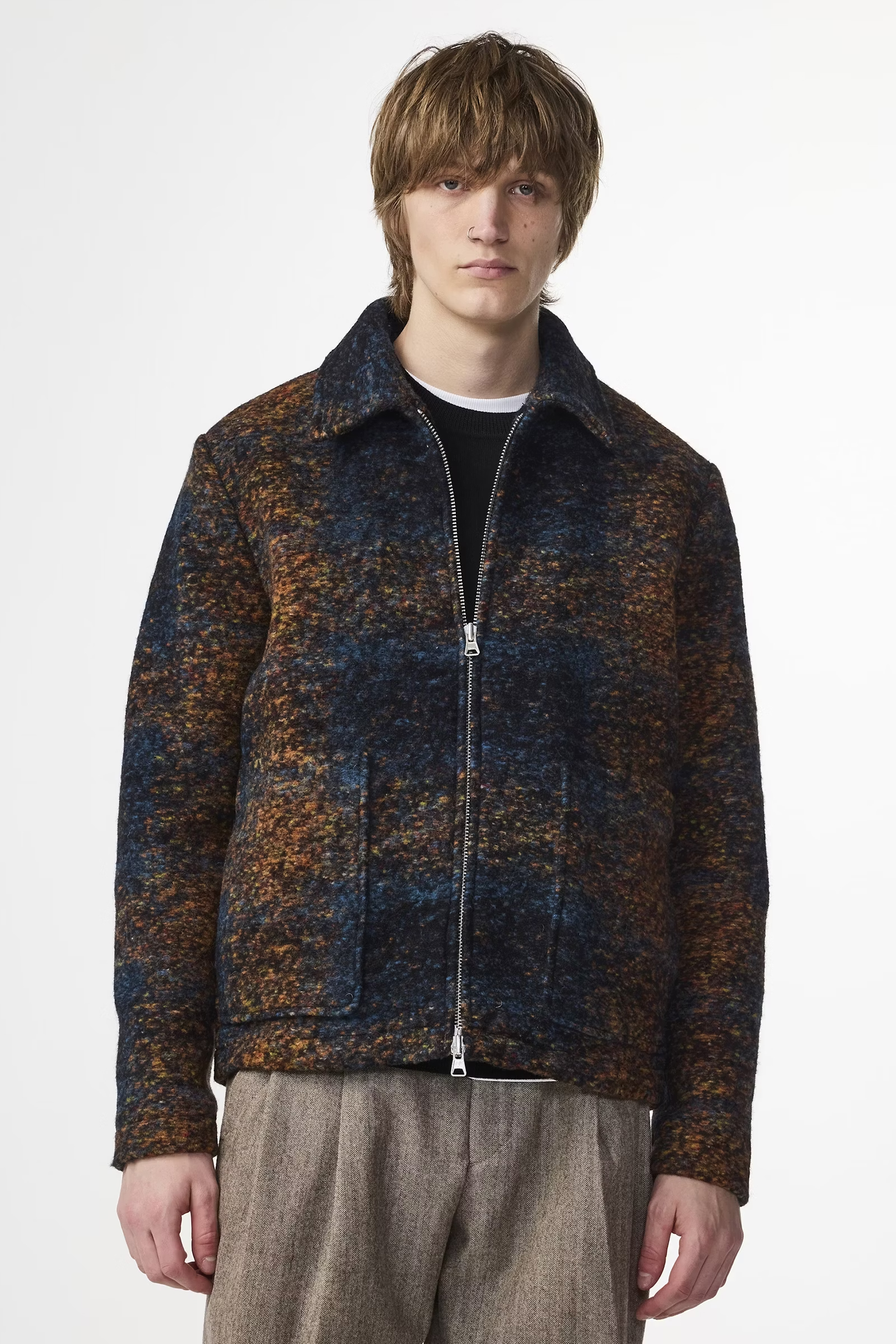 Heren jas blauw