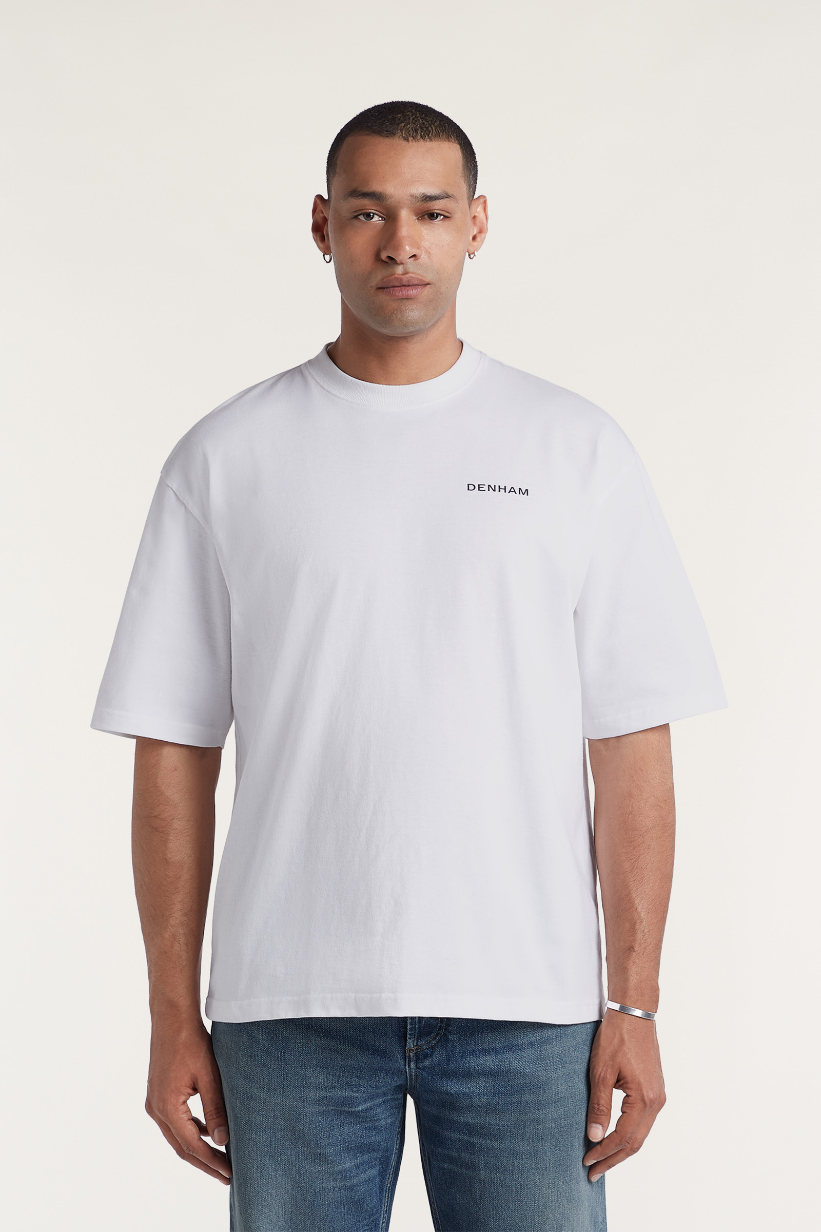 Heren t-shirt kortemouw ecru
