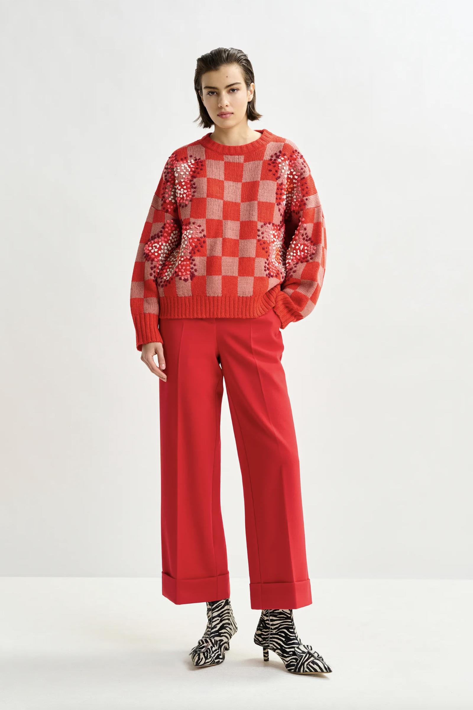 Dames broek rood