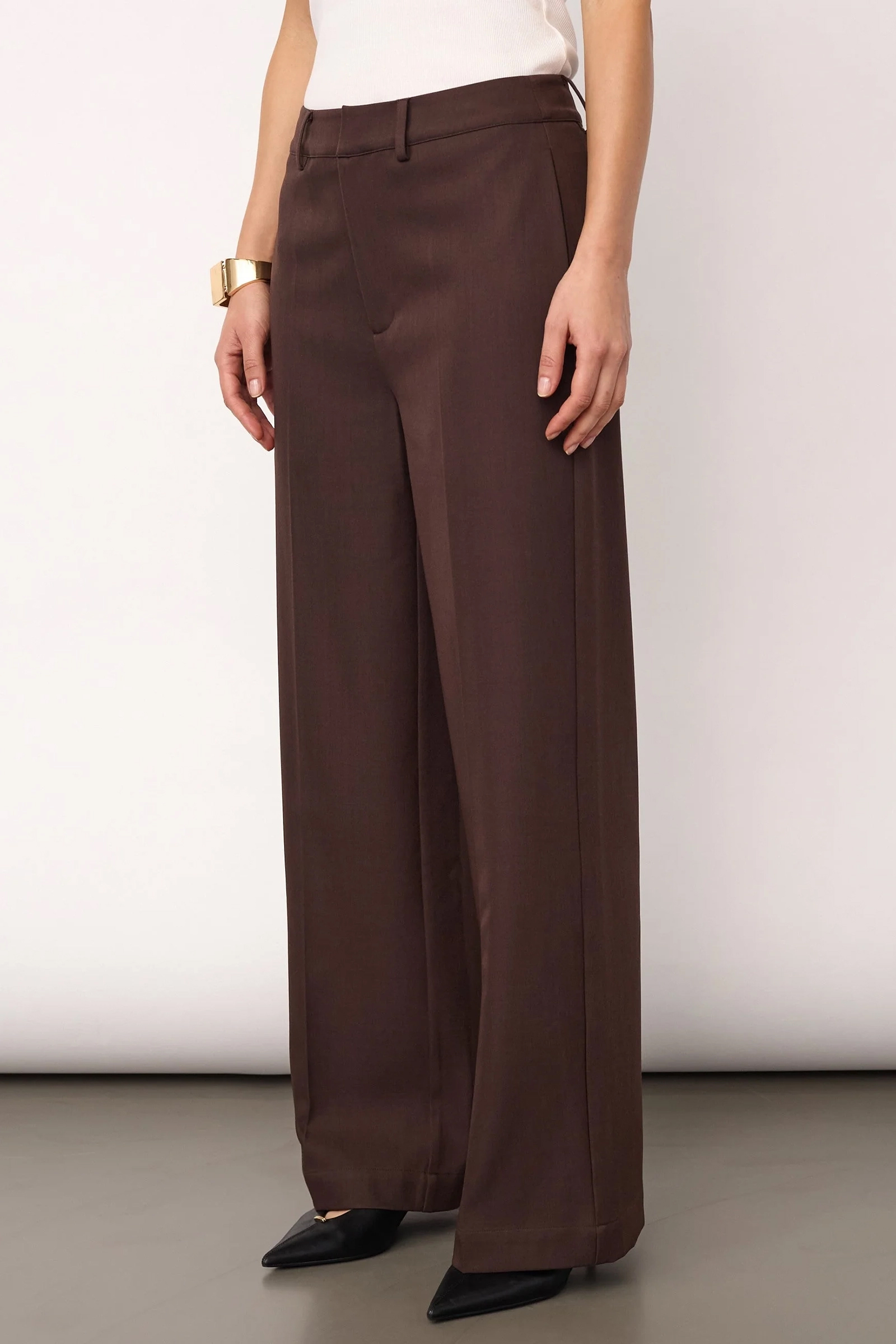Dames broek bruin