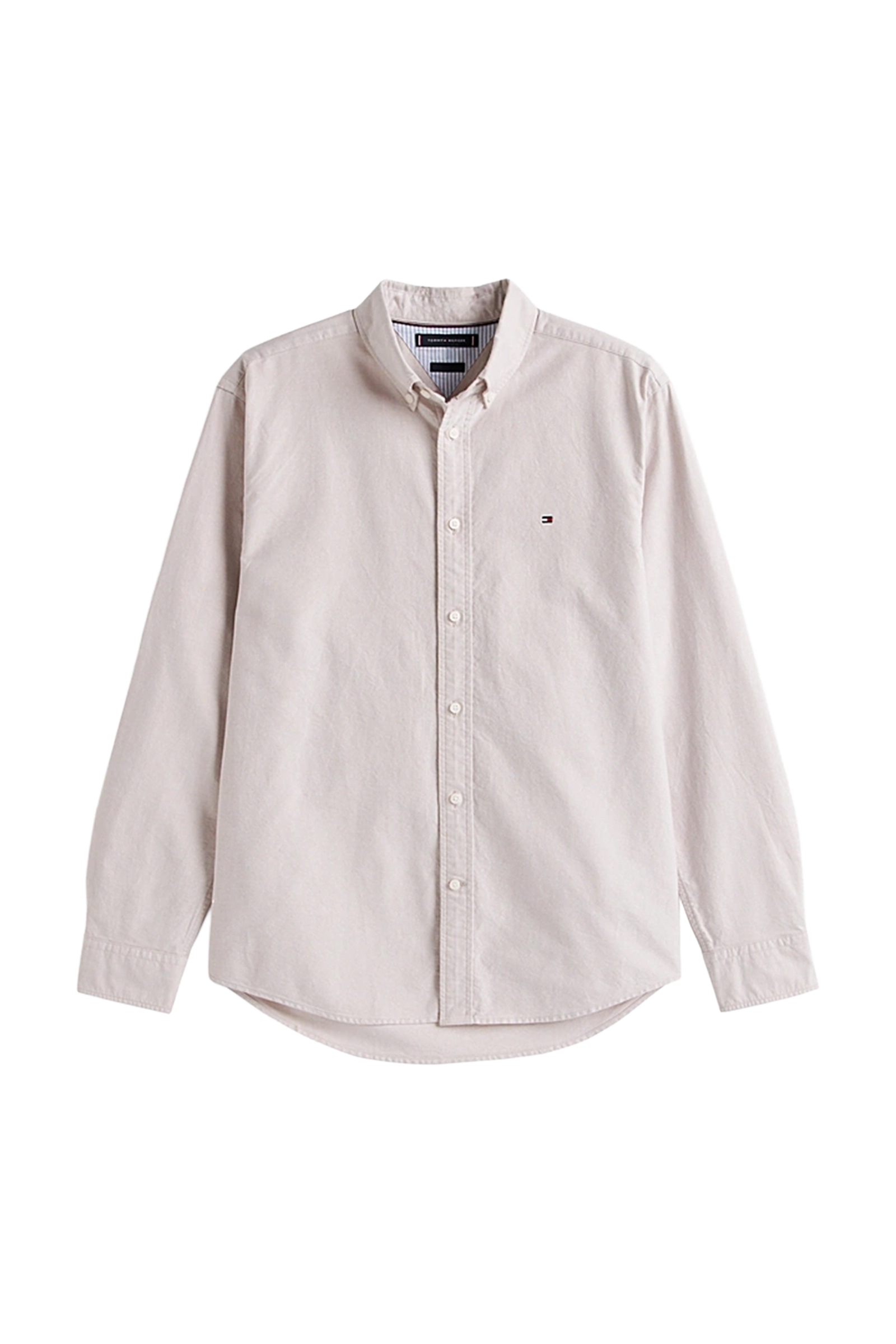 Heren overhemd lm casual bruin