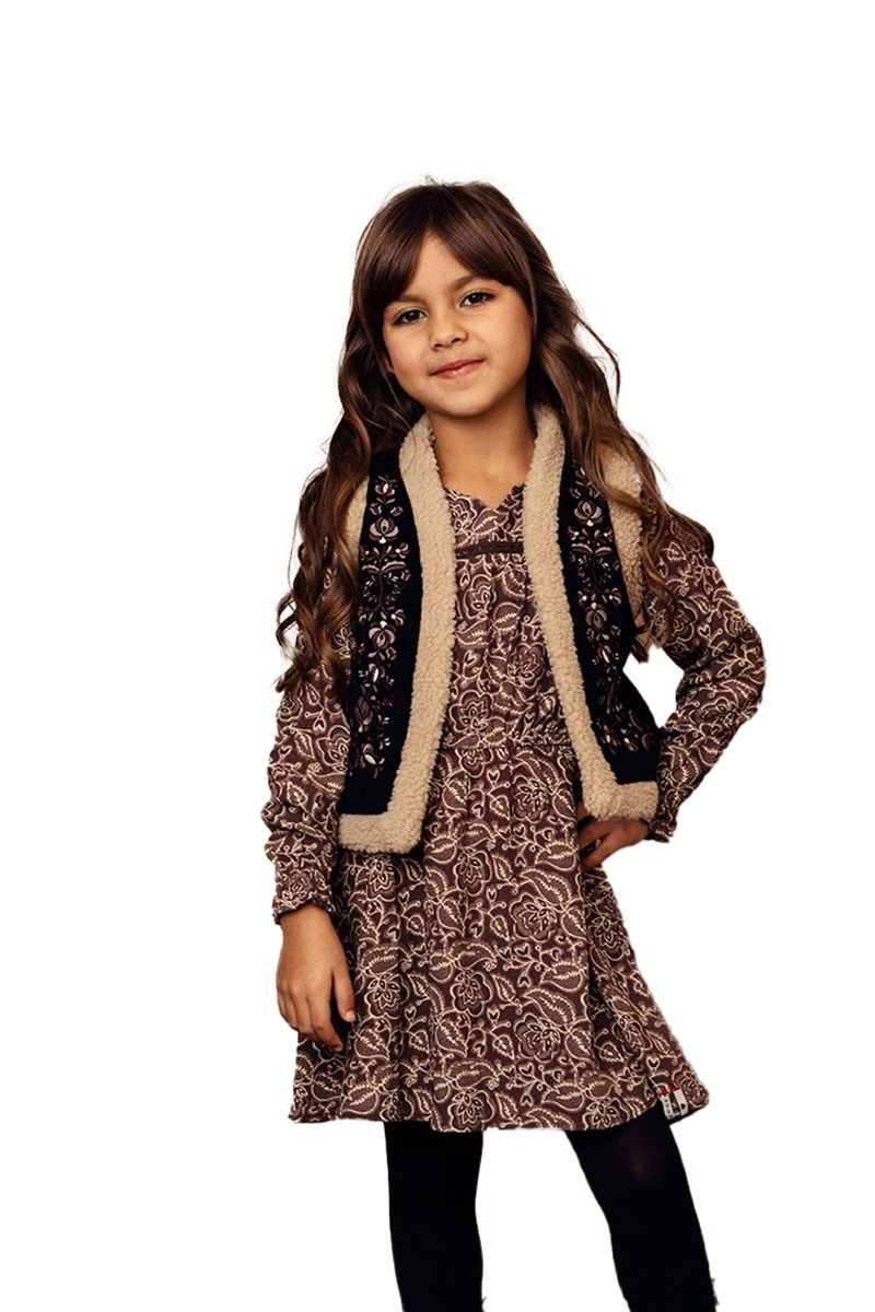 LOOXS LITTLE Meisjes gilet Zwart-1 2