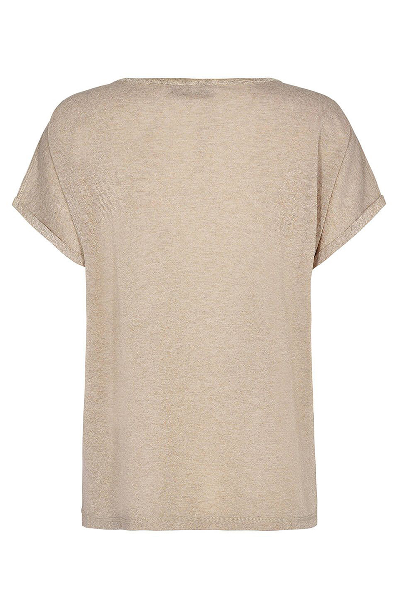 Dames t-shirt korte mouw goud