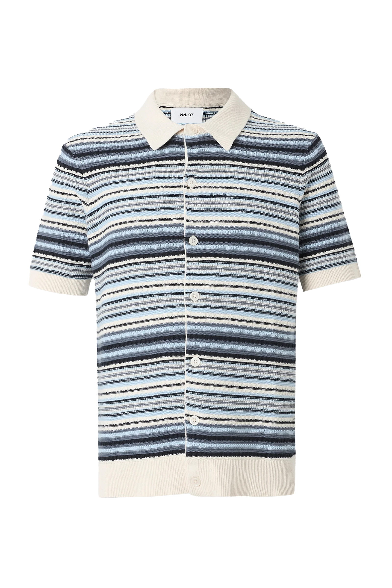 Heren polo korte mouw blauw