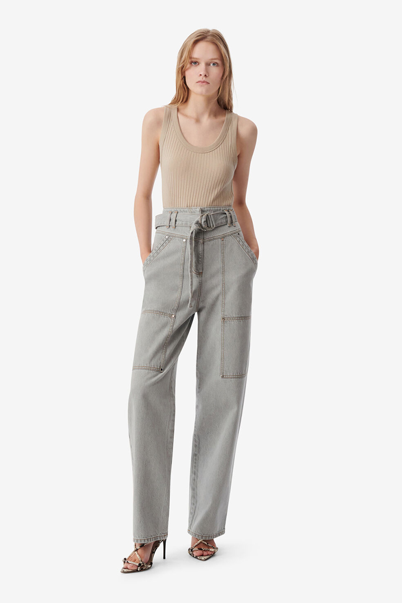 Dames broek grijs