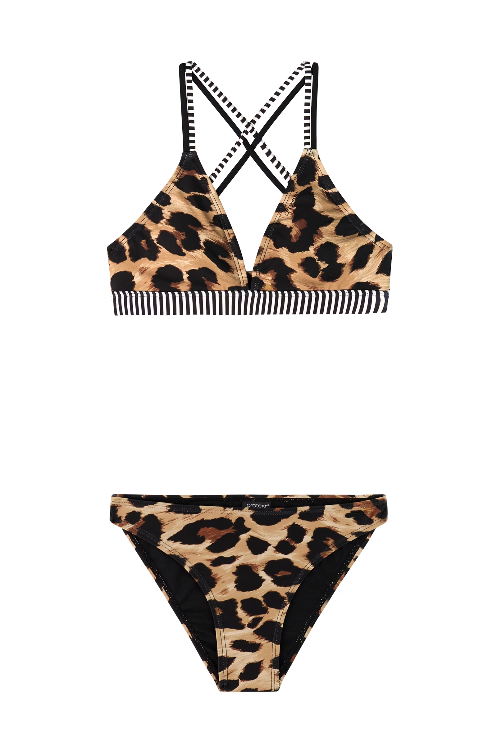 Bad/beach meisjes bikini bruin