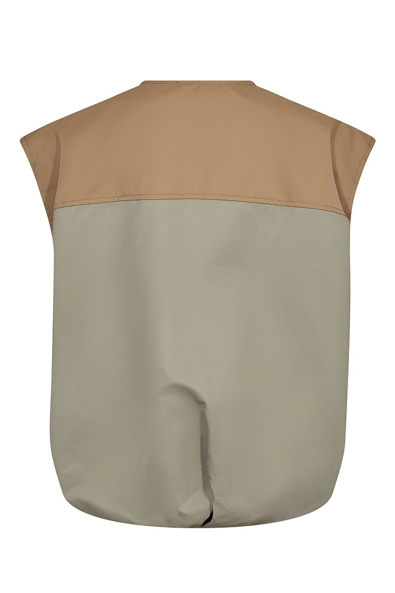 Dames gilet bruin