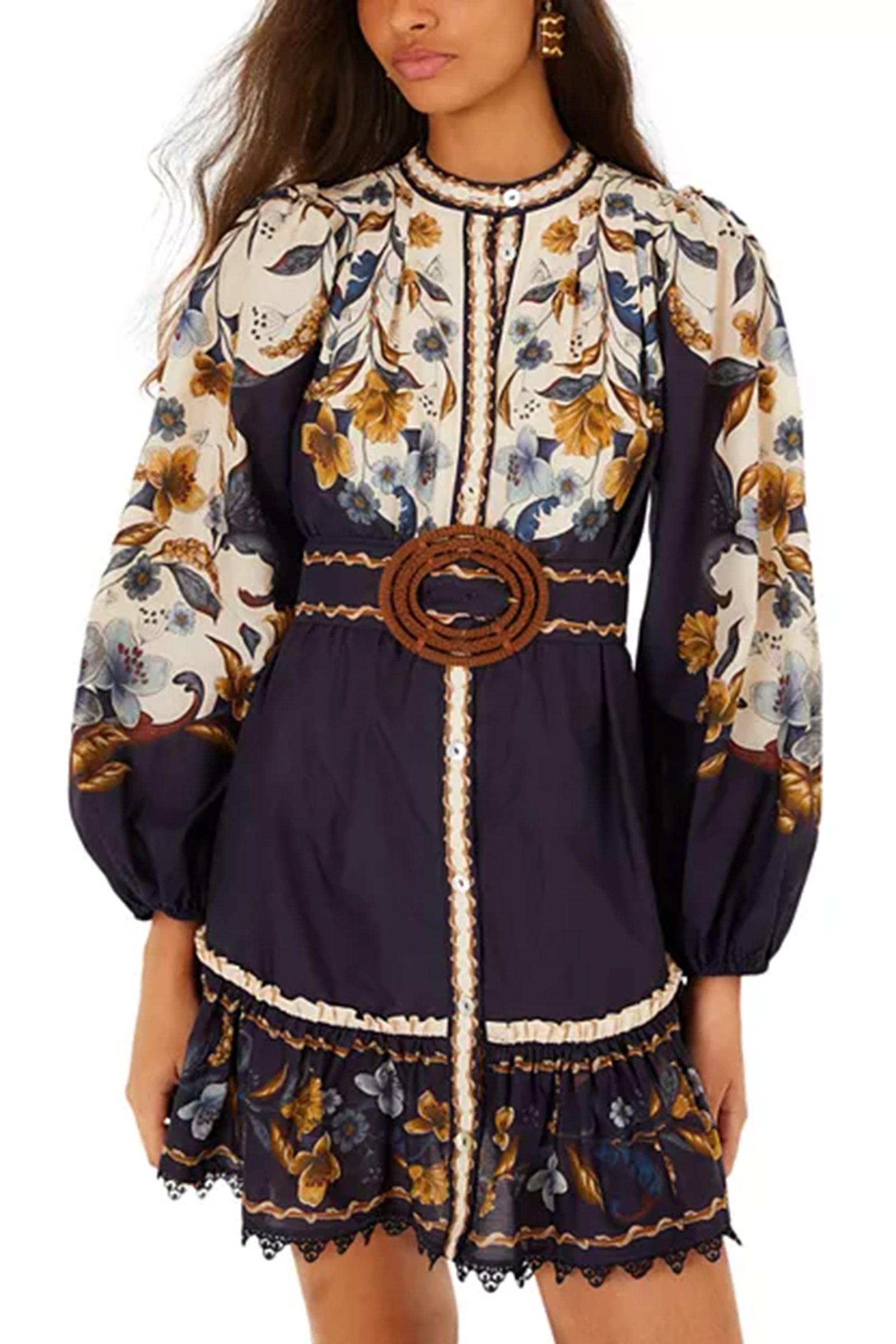 Dames jurk blauw